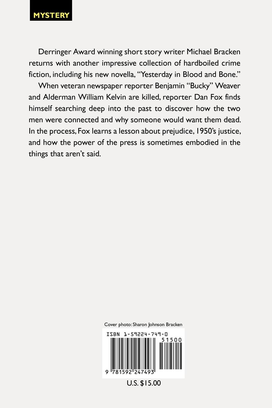 Rückseitencover Yesterday in Blood and Bone