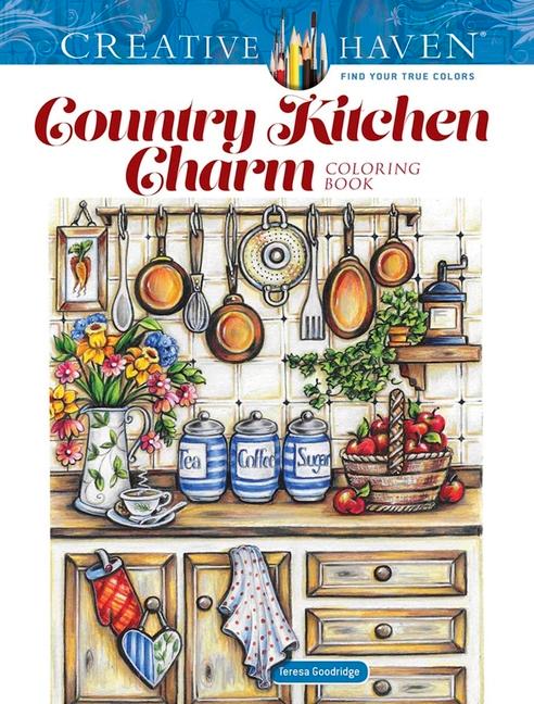 Vorderes Coverbild Creative Haven Country Kitchen Charm Coloring Book