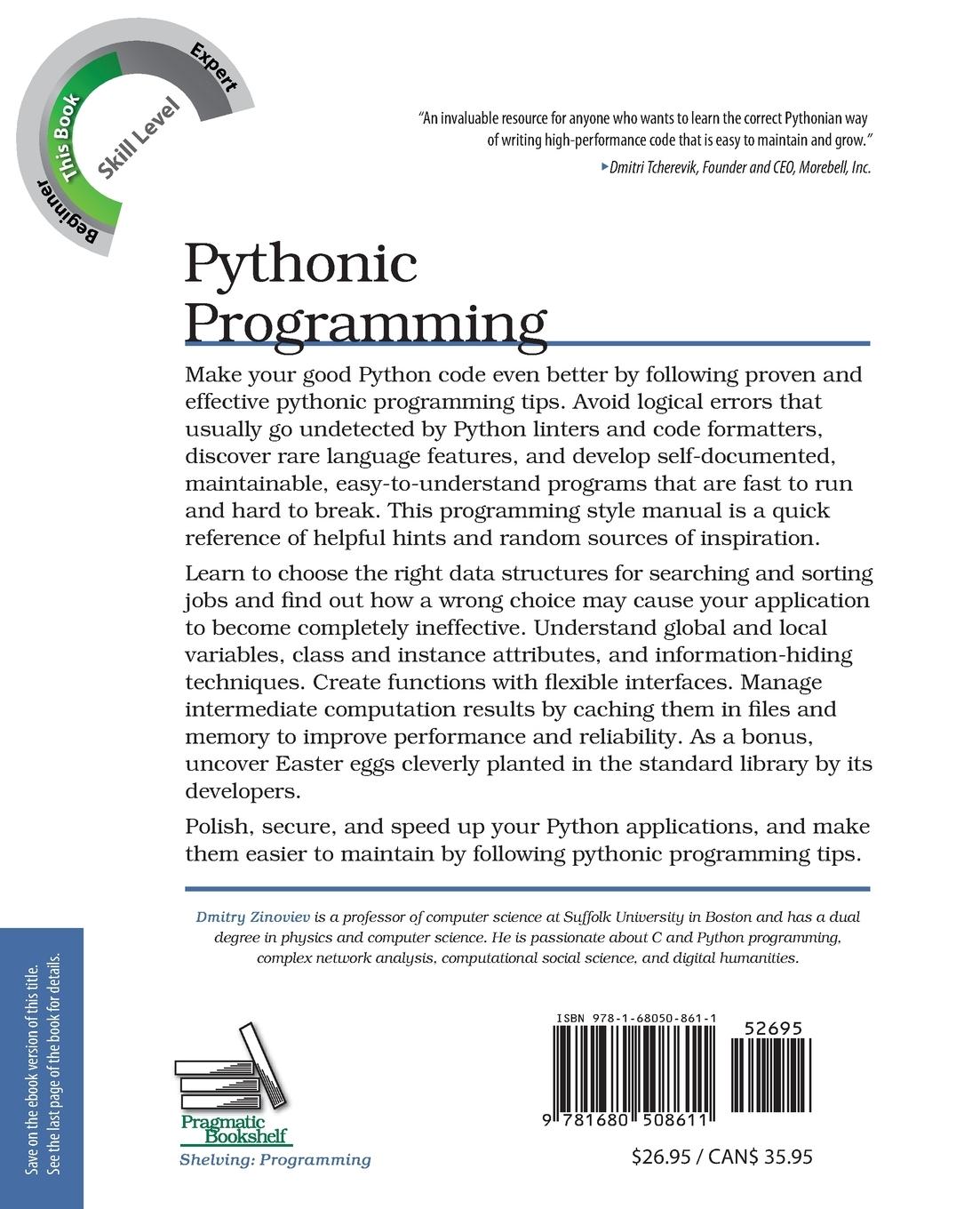 Rückseitencover Pythonic Programming