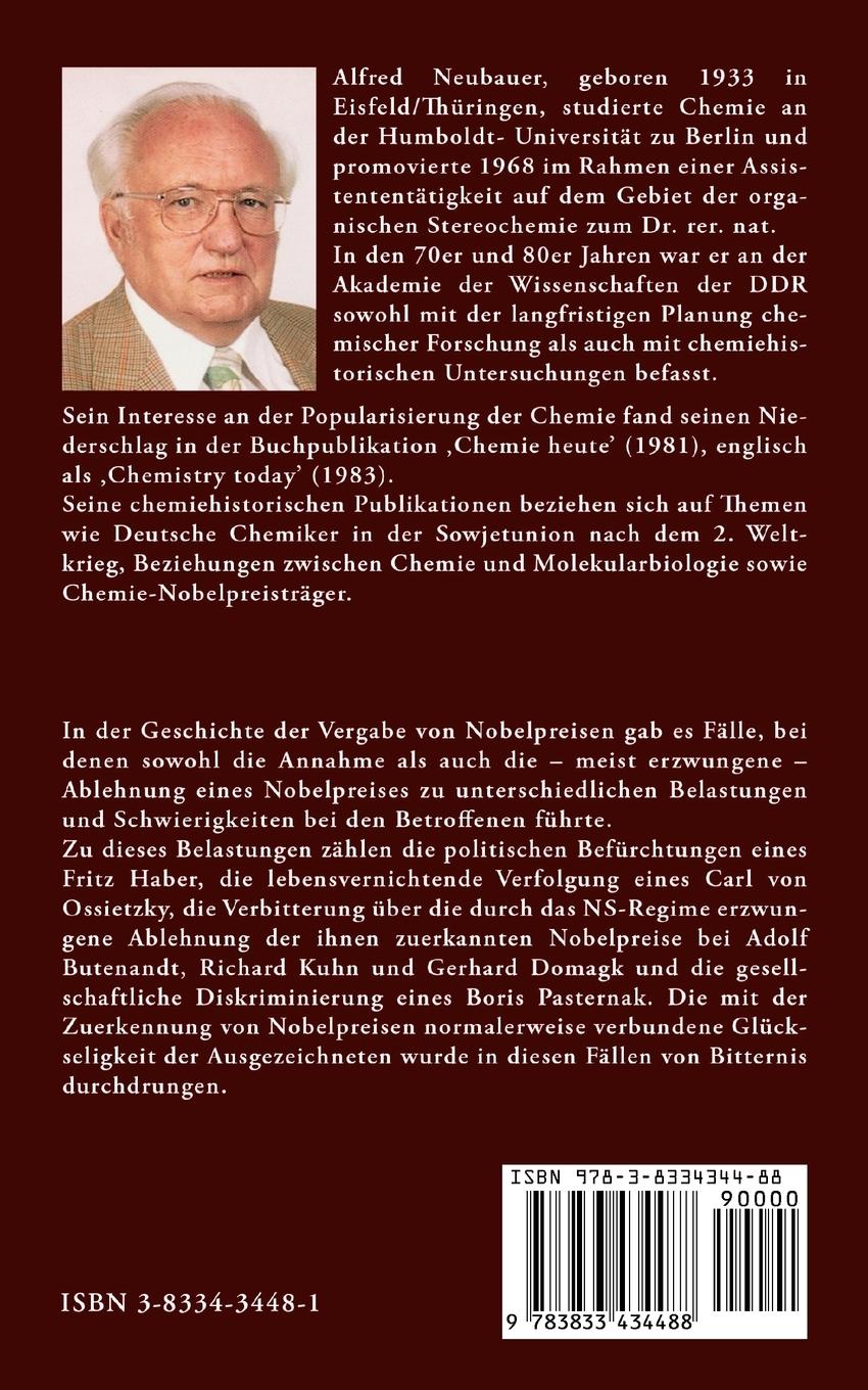 Rückseitencover Bittere Nobelpreise
