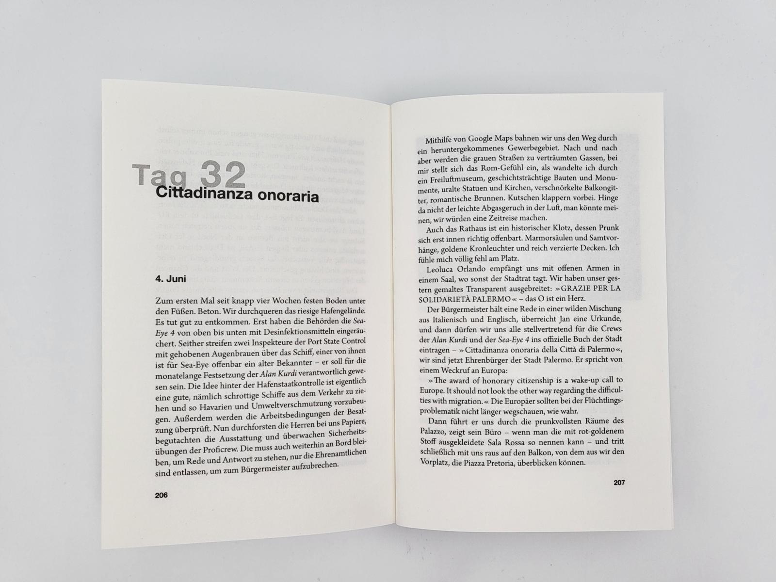 Beispielinhalt (Bild) See. Not. Rettung.