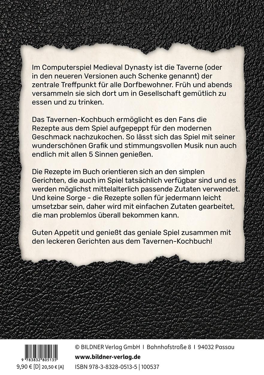 Rückseitencover Medieval Dynasty - Das Tavernenkochbuch
