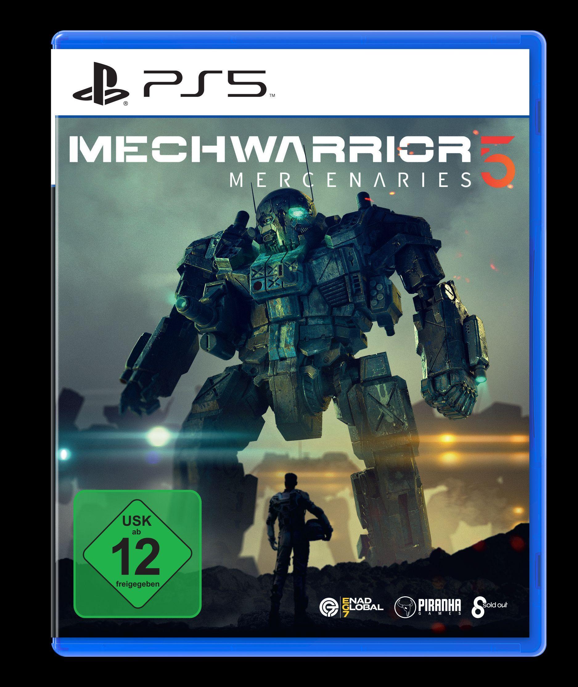 Vorderes Coverbild MechWarrior 5: Mercenaries (PlayStation PS5)