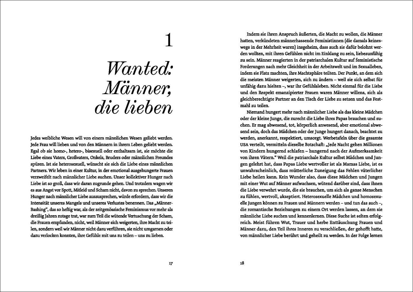 Beispielinhalt (Bild) Männer, Männlichkeit und Liebe