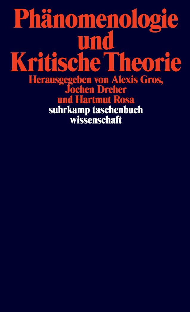 Vorderes Coverbild Phänomenologie und Kritische Theorie