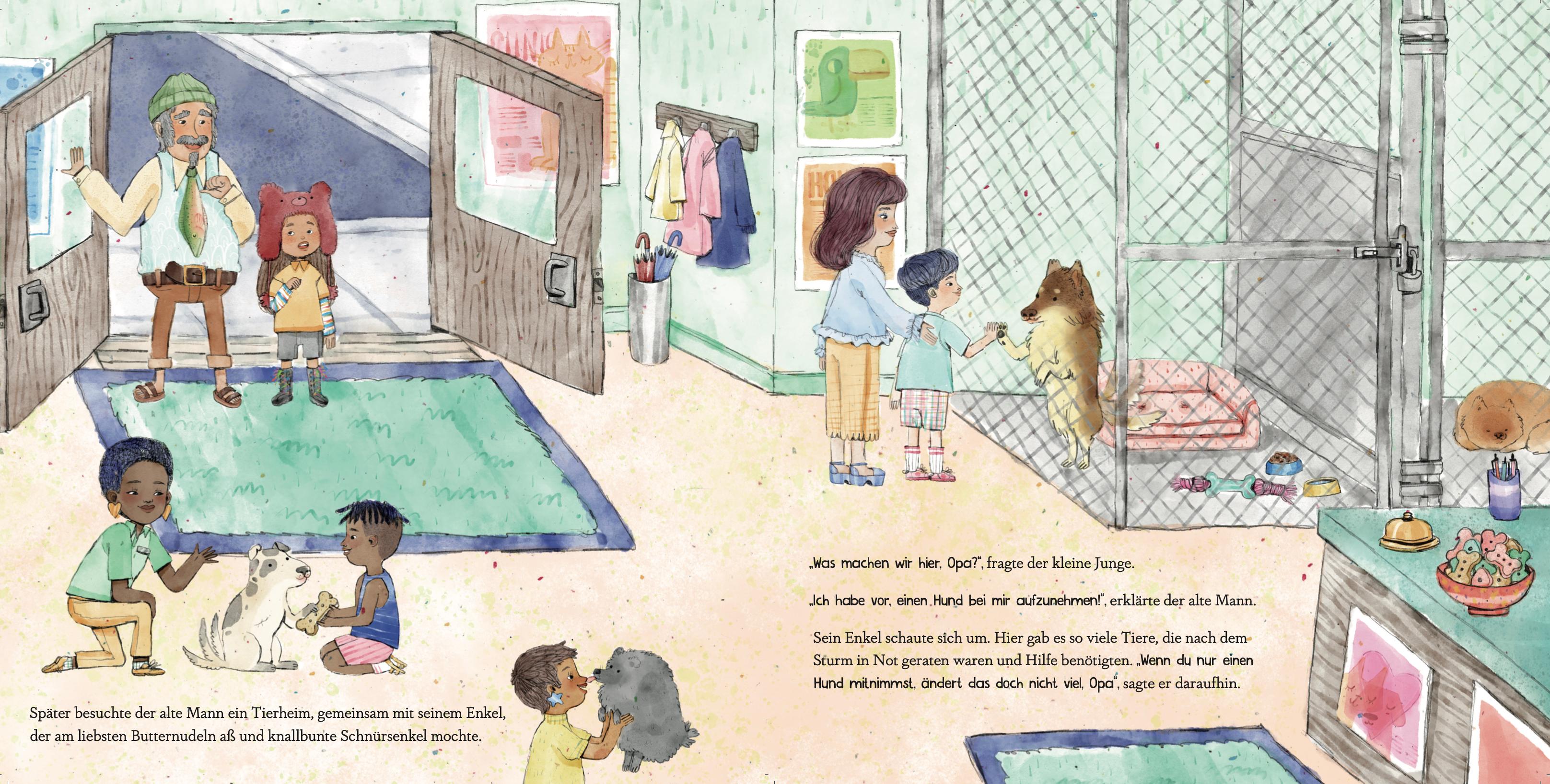 Beispielinhalt (Bild) Eine gute Tat