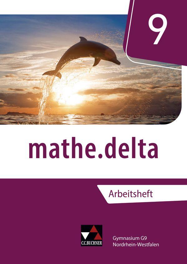 Vorderes Coverbild mathe.delta 9 Arbeitsheft Nordrhein-Westfalen