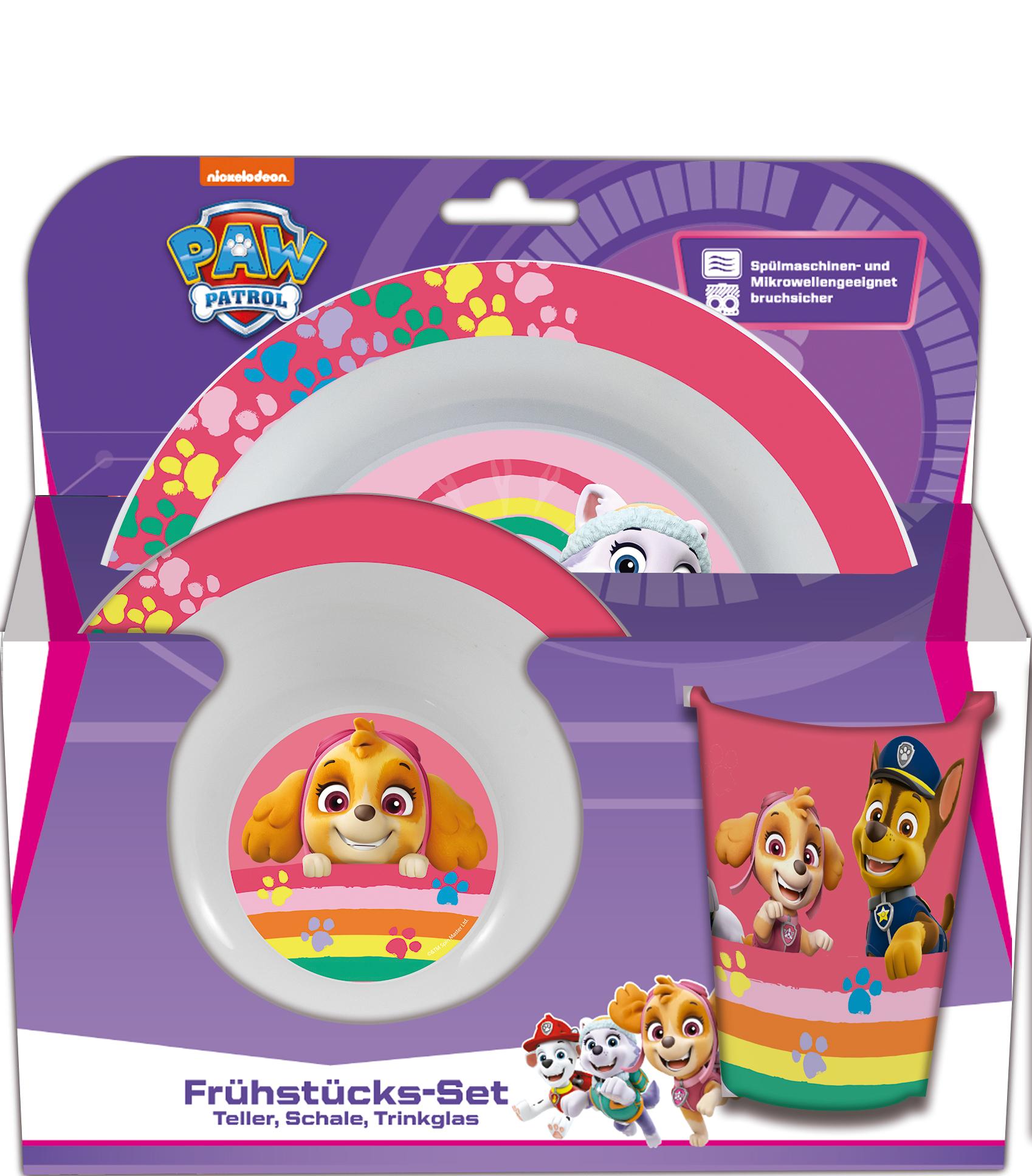 Vorderes Coverbild Paw Patrol Girl 3tlg. Frühstücksset