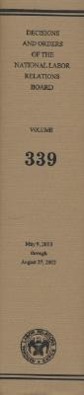 Vorderes Coverbild Decisions and Orders of the National Labor Relations Board, V. 339