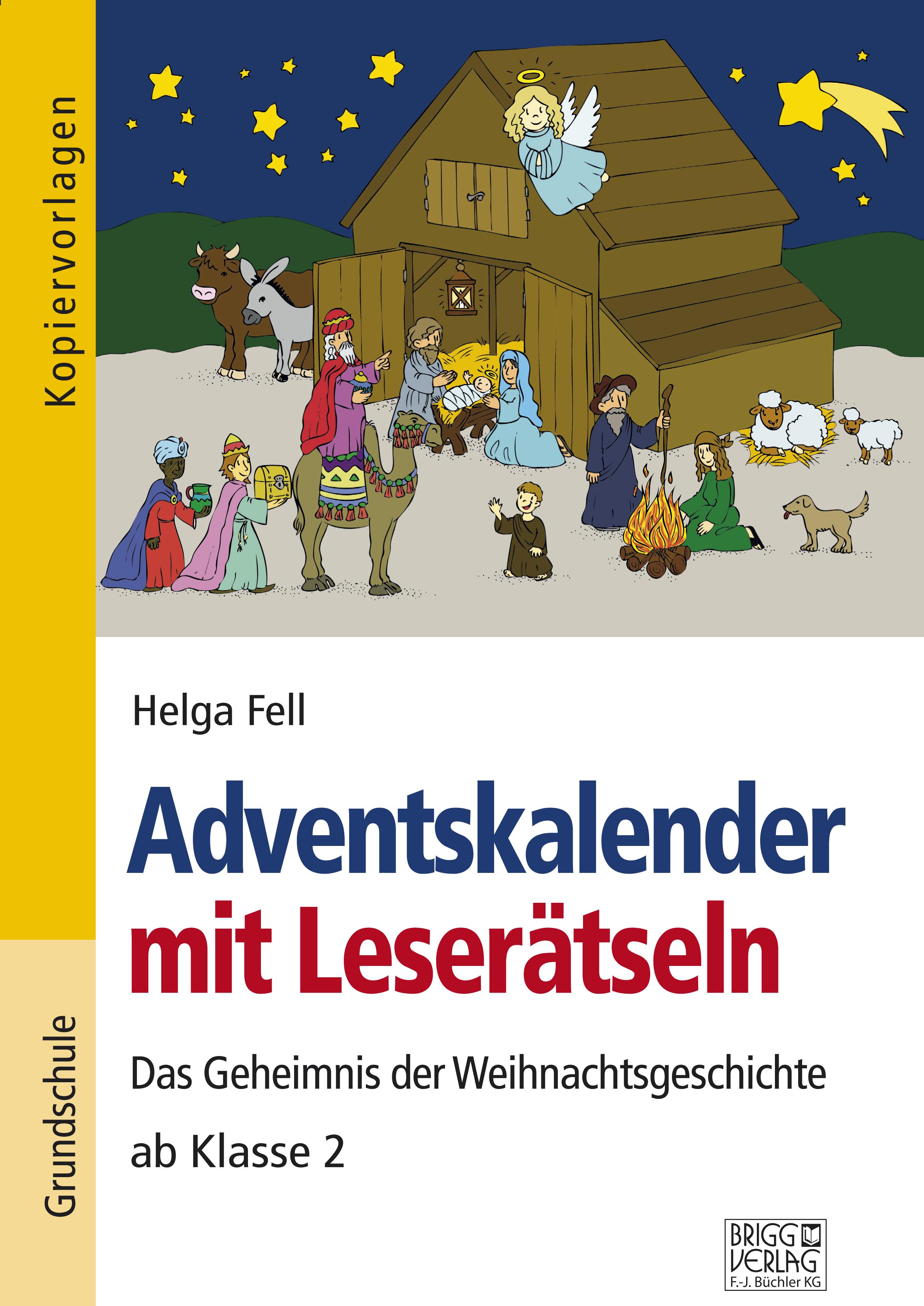 Vorderes Coverbild Adventskalender mit Leserätseln