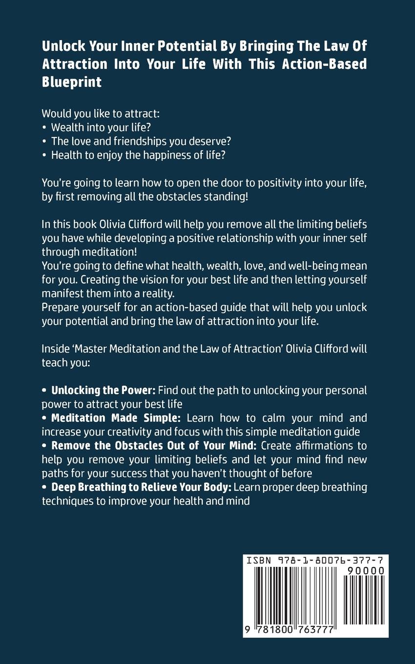 Rückseitencover Master Meditation and The Law of Attraction