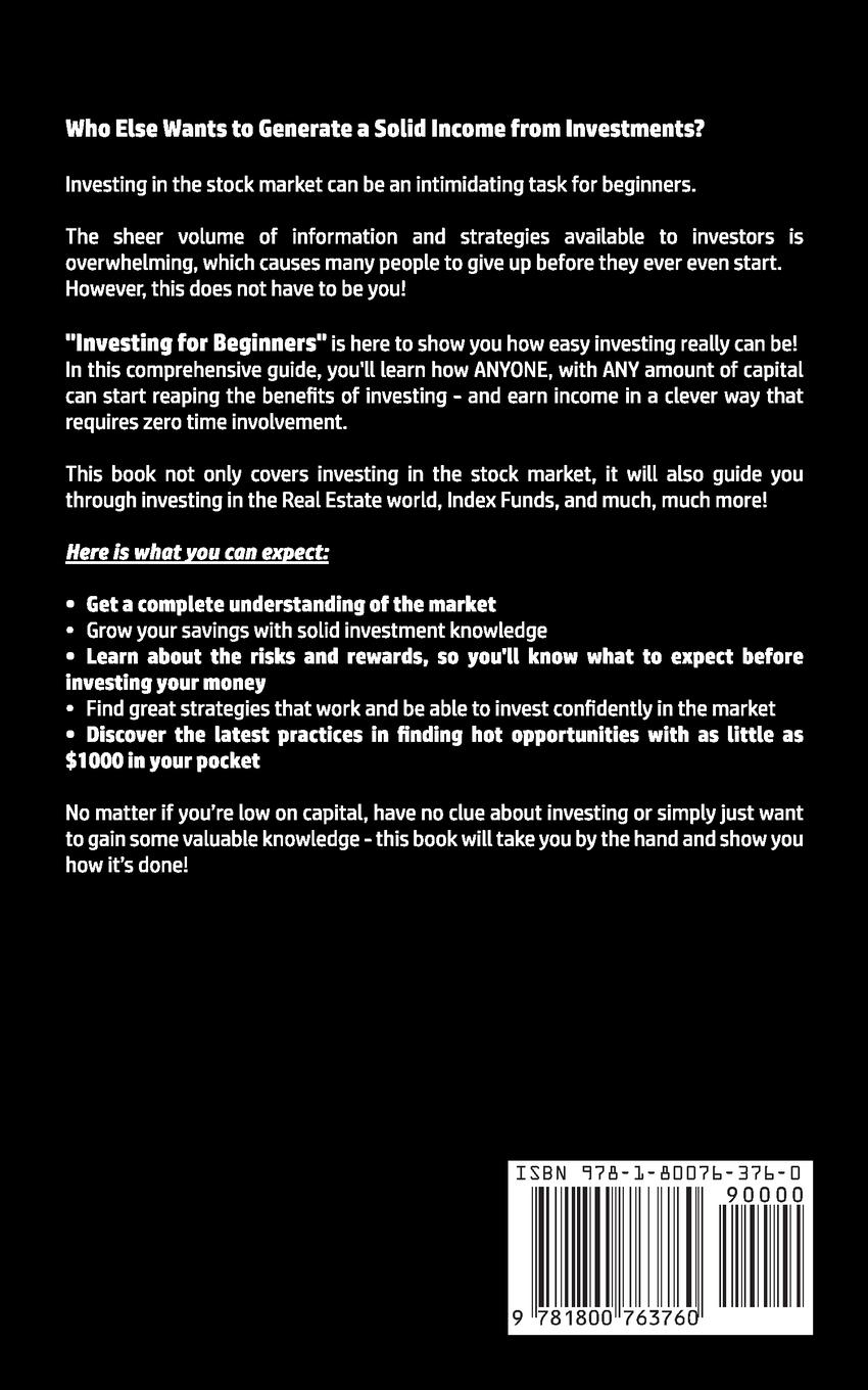 Rückseitencover Investing For Beginners