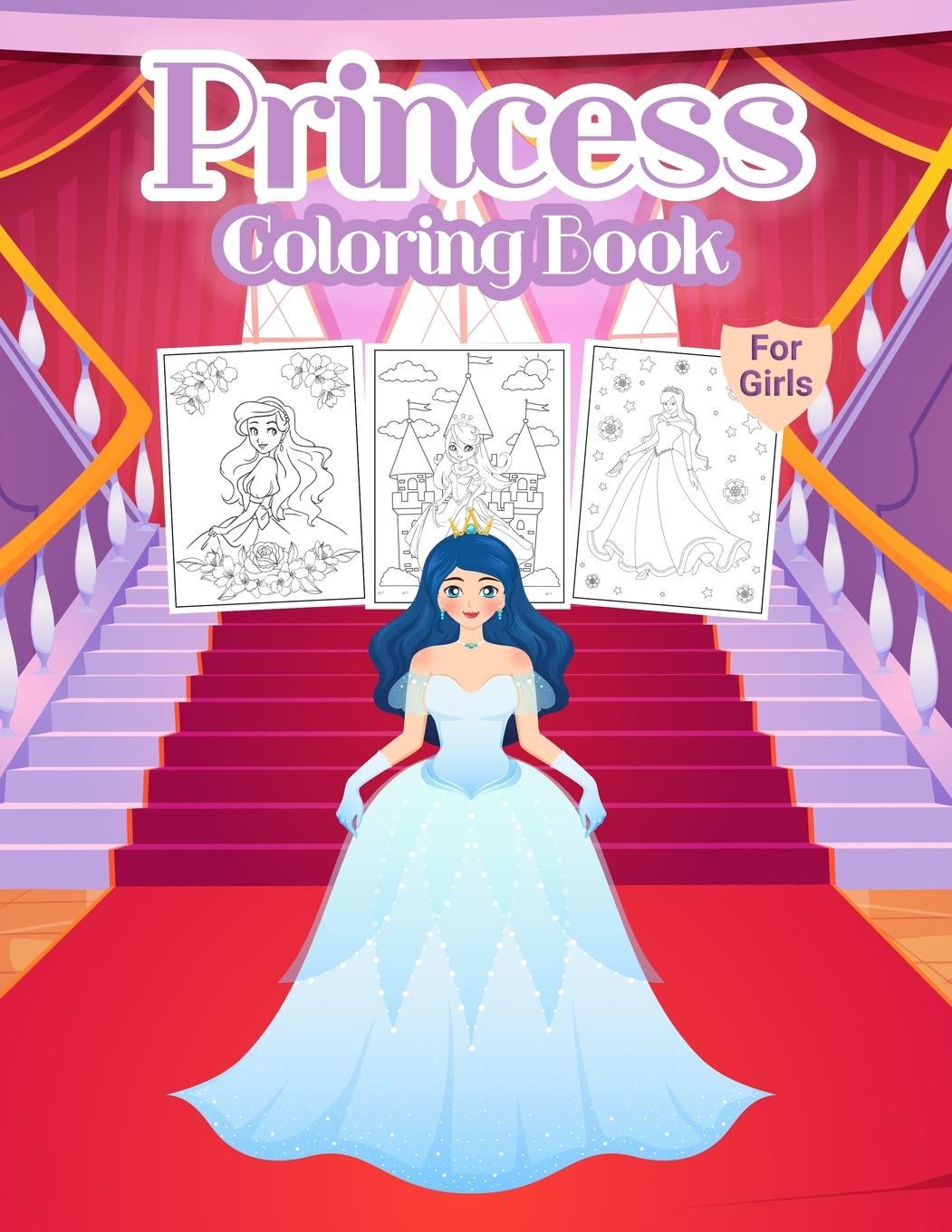 Vorderes Coverbild Princess Coloring Book for Girls