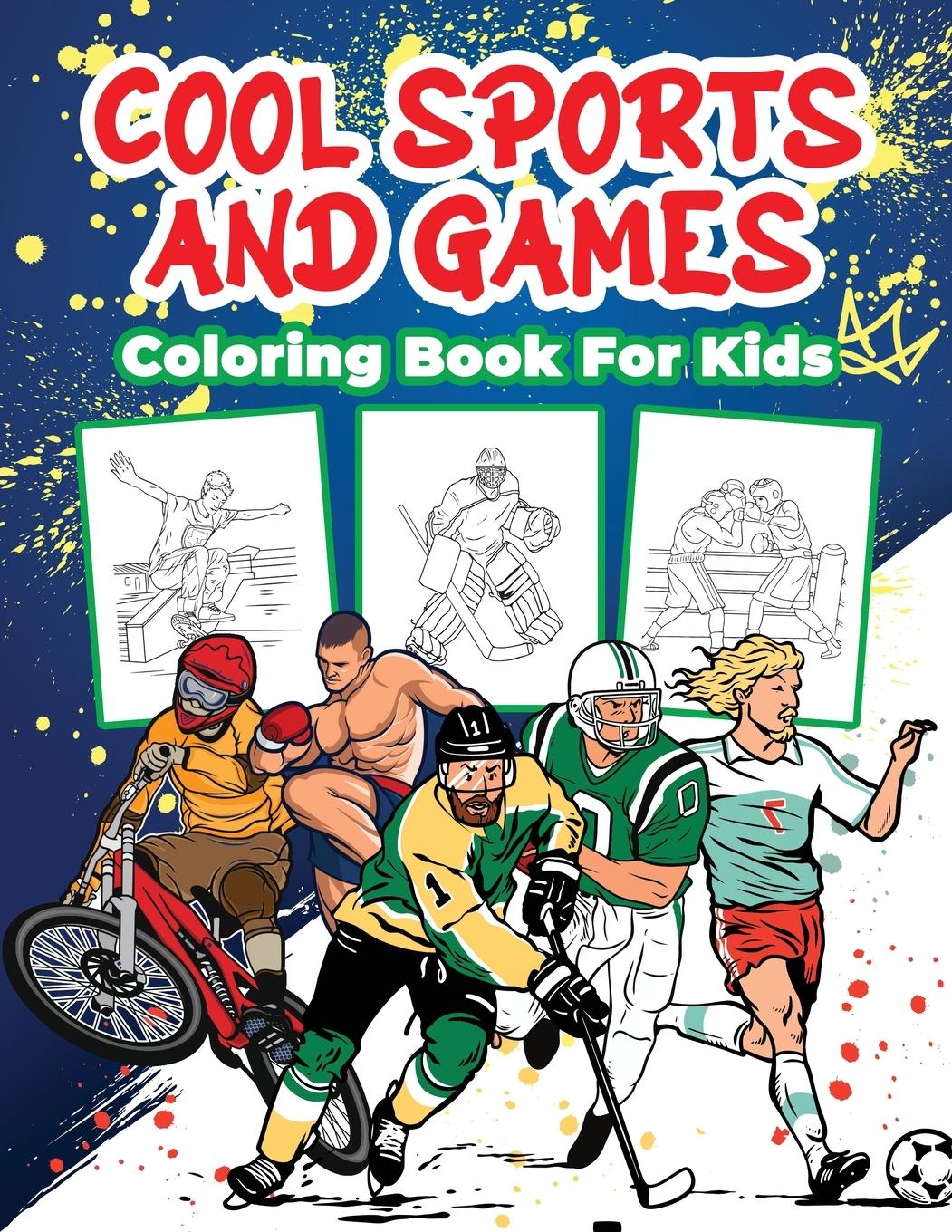 Vorderes Coverbild Cool Sports and Games Coloring Book for Kids