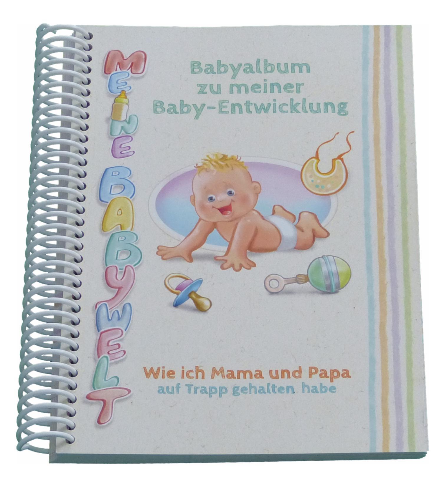 Vorderes Coverbild Babyalbum zu meiner Babyentwicklung