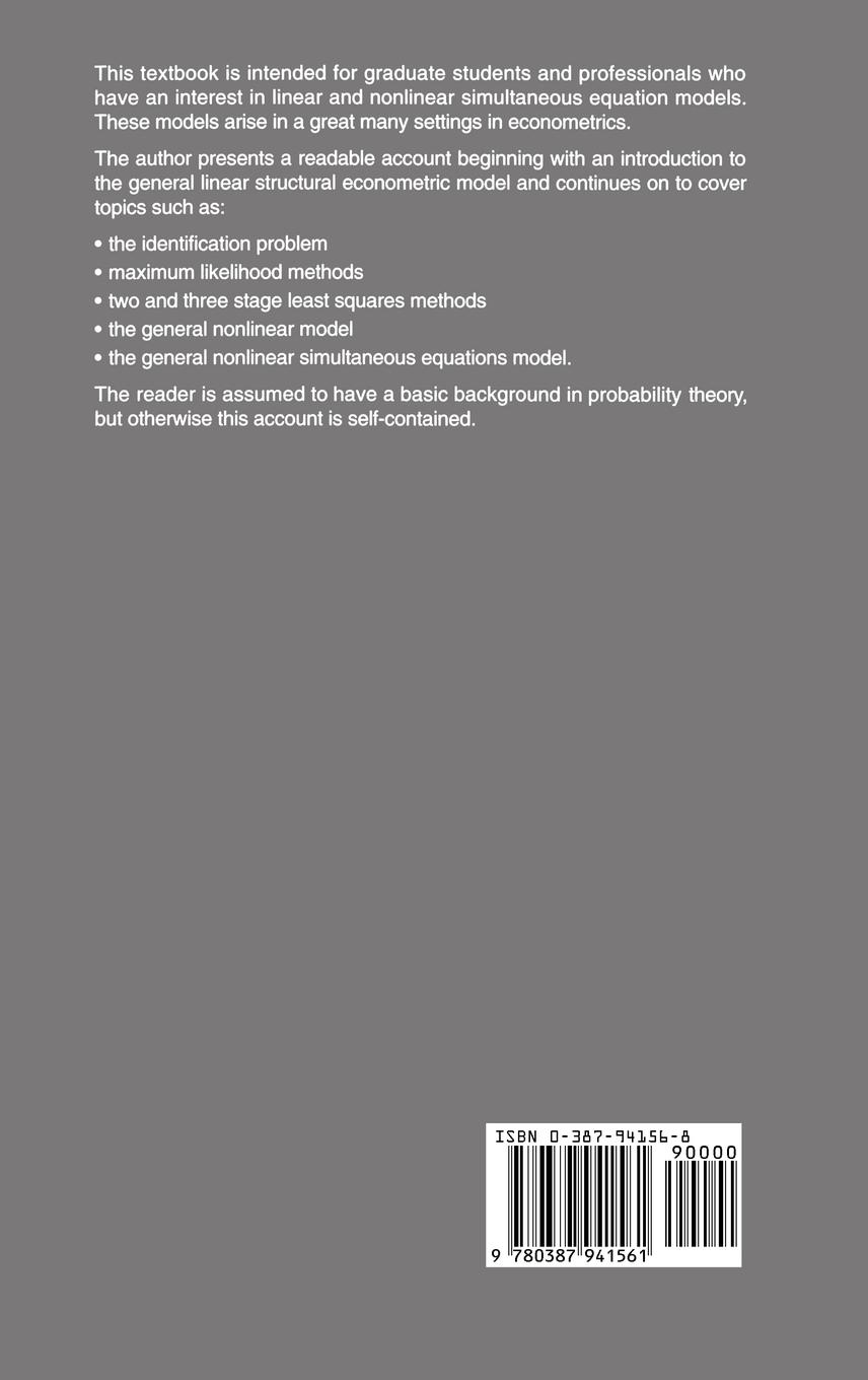 Rückseitencover Topics In Advanced Econometrics