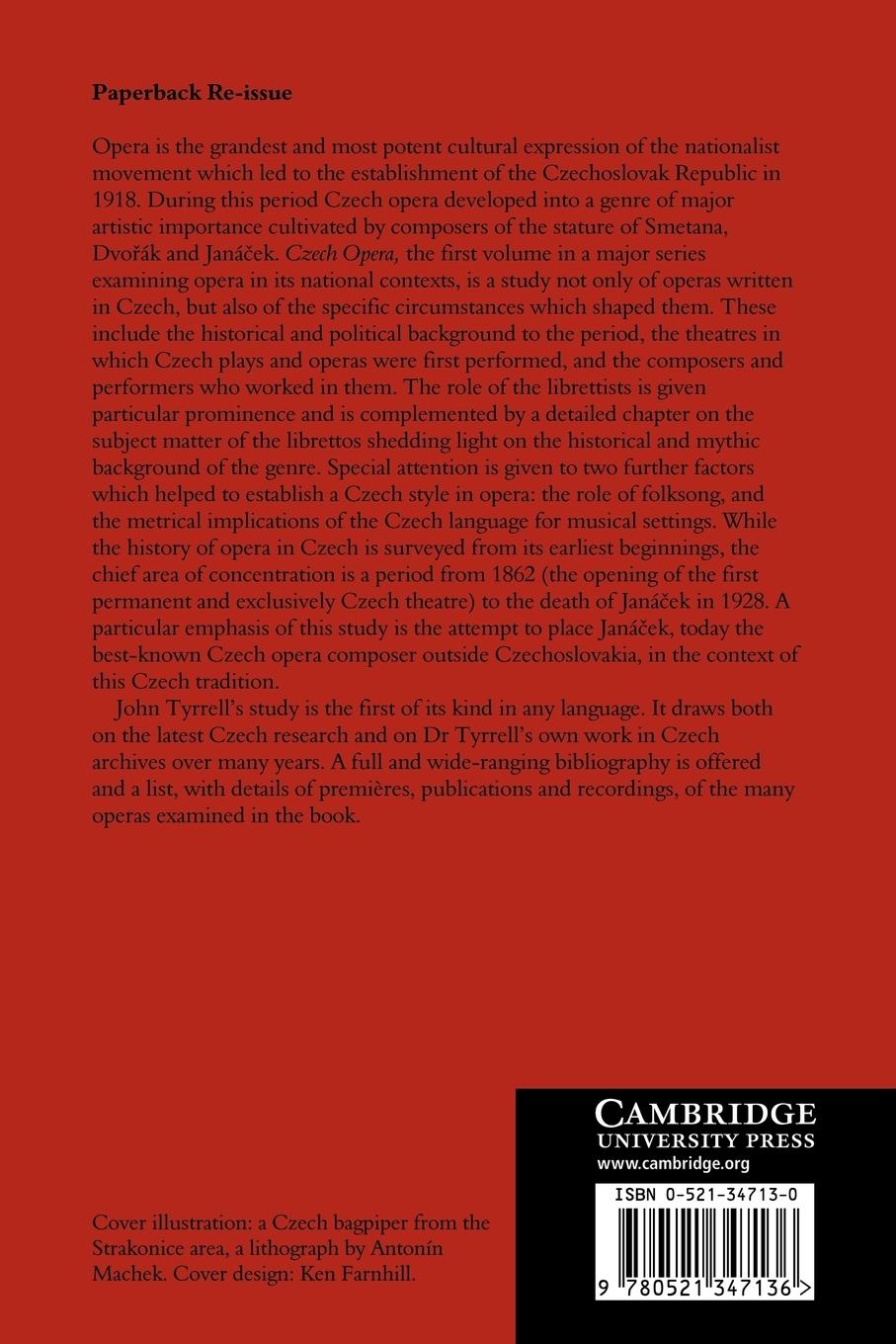 Rückseitencover Czech Opera