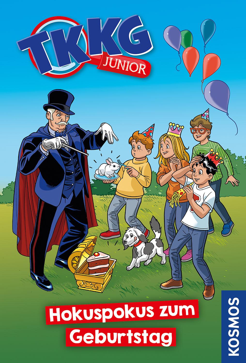 Vorderes Coverbild TKKG Junior, 14, Hokuspokus zum Geburtstag
