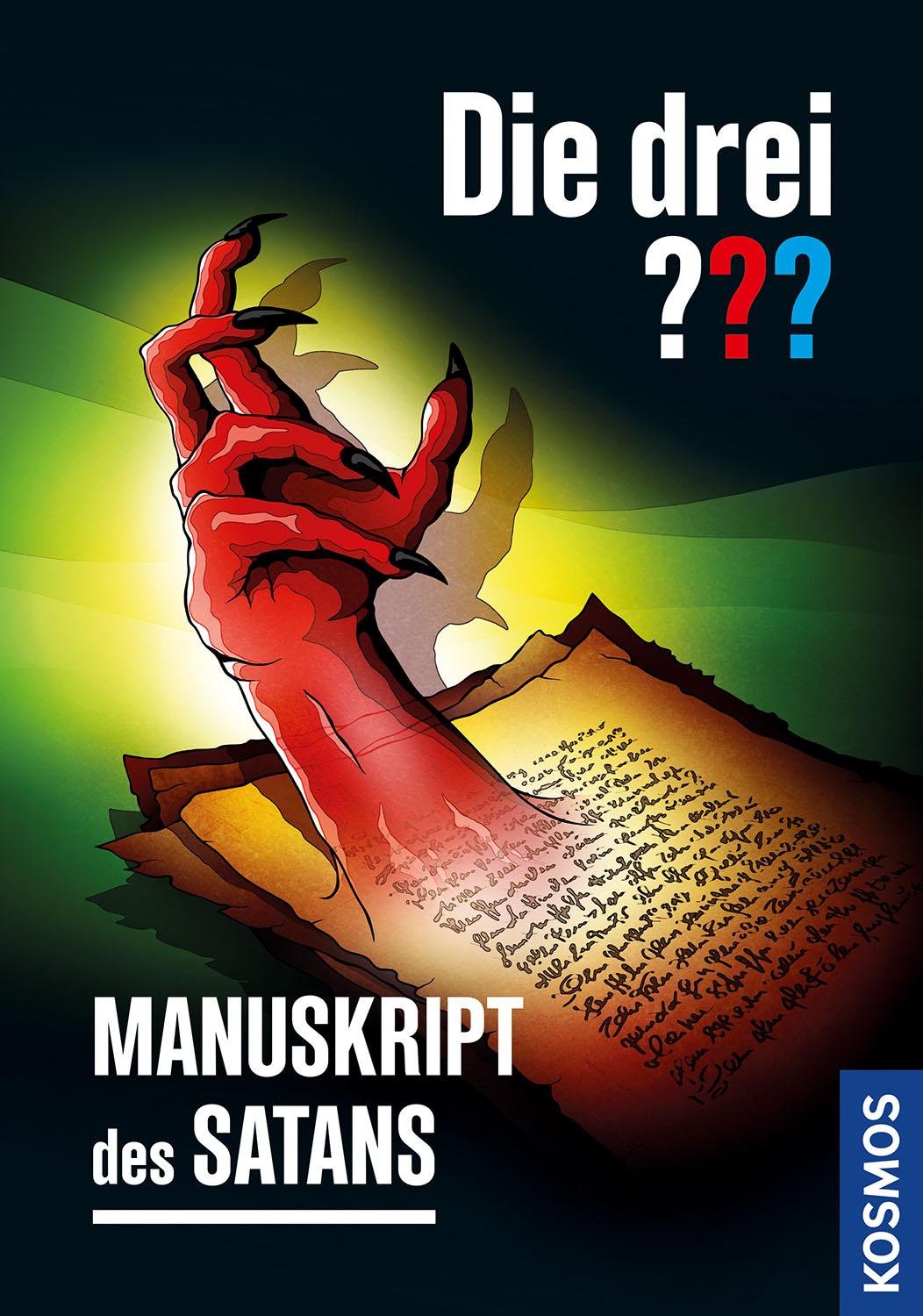 Vorderes Coverbild Die drei ??? Manuskript des Satans