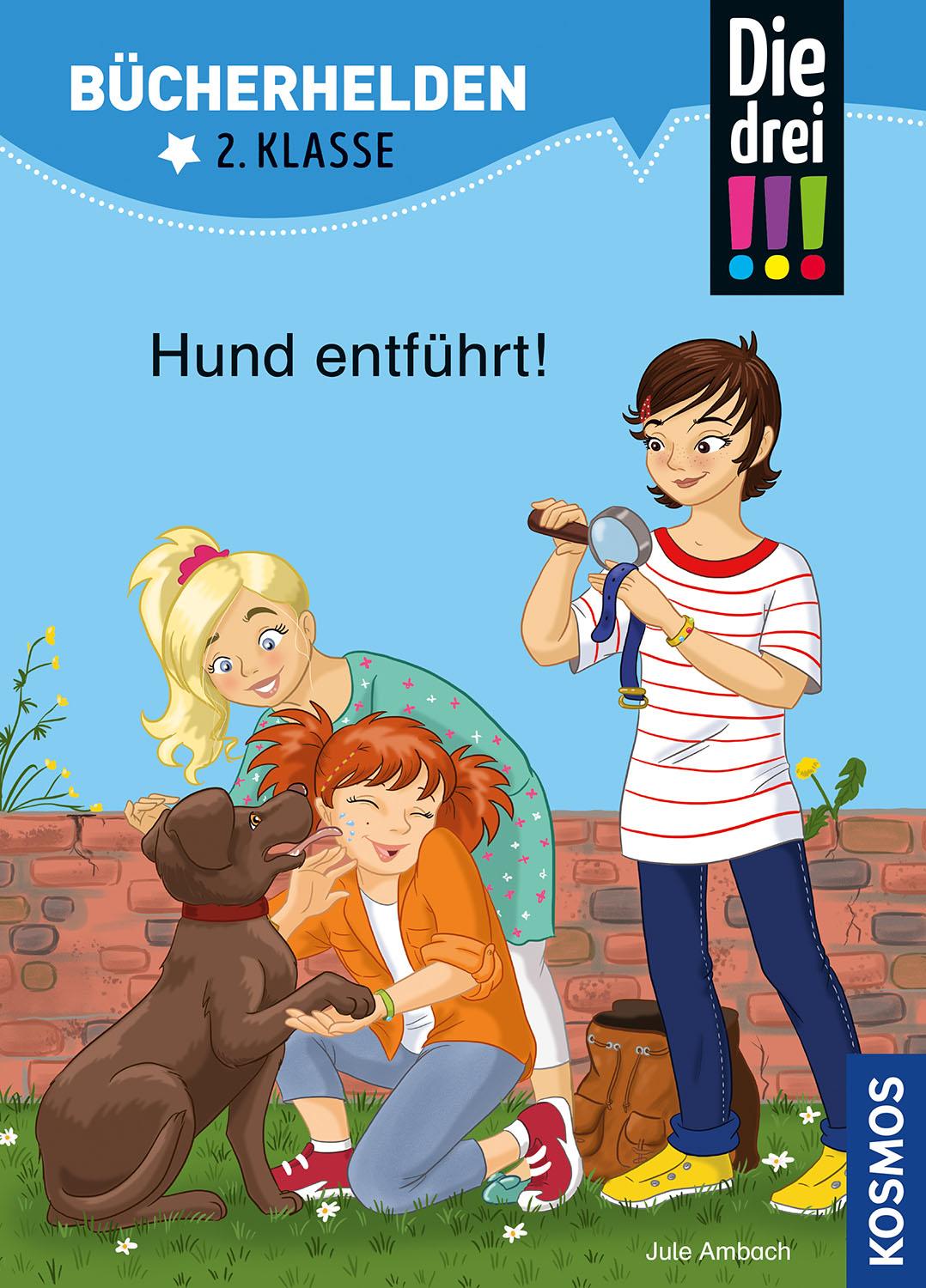 Vorderes Coverbild Die drei !!!, Bücherhelden 2. Klasse, Hund entführt!