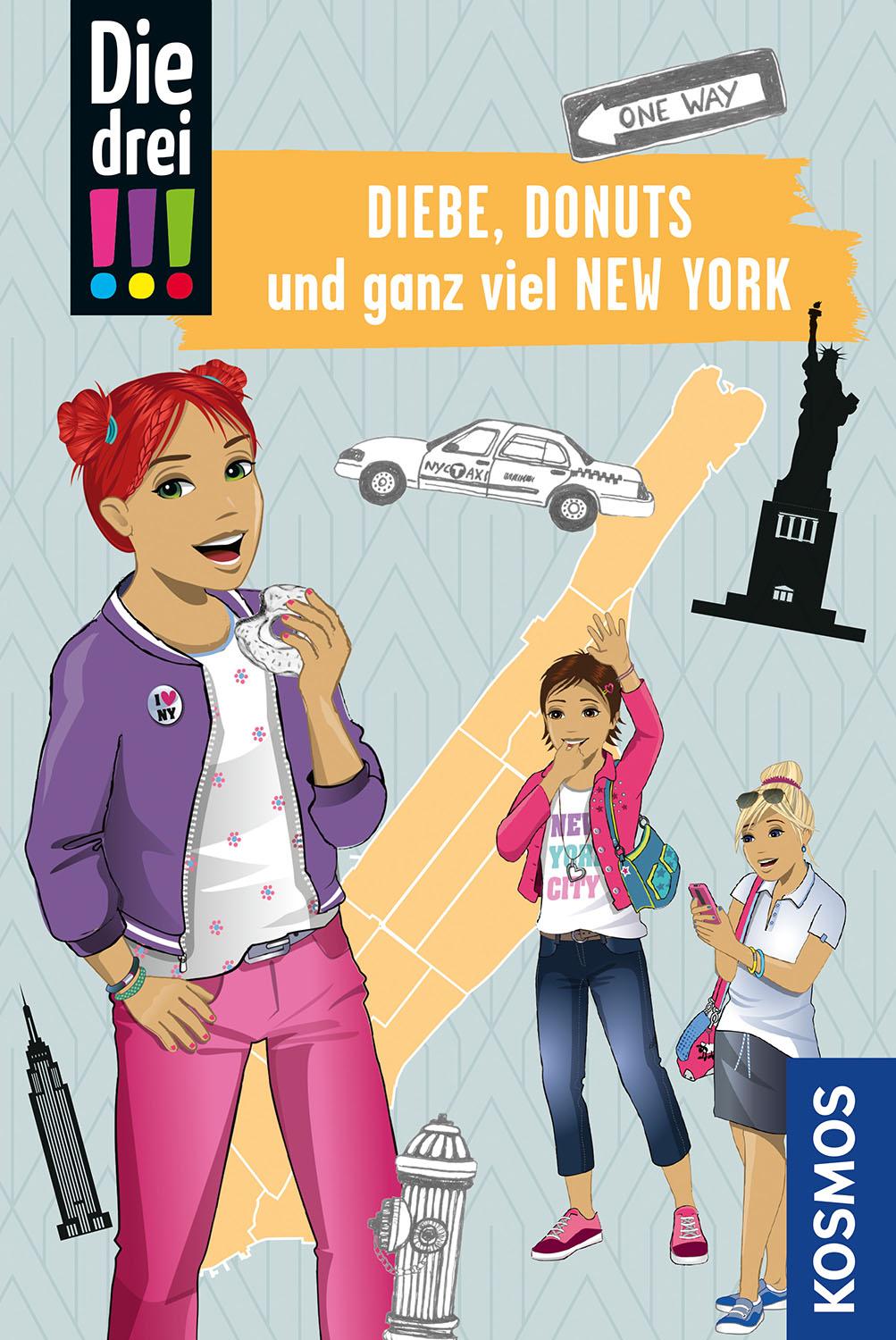 Vorderes Coverbild Die drei !!!, Diebe, Donuts und ganz viel New York