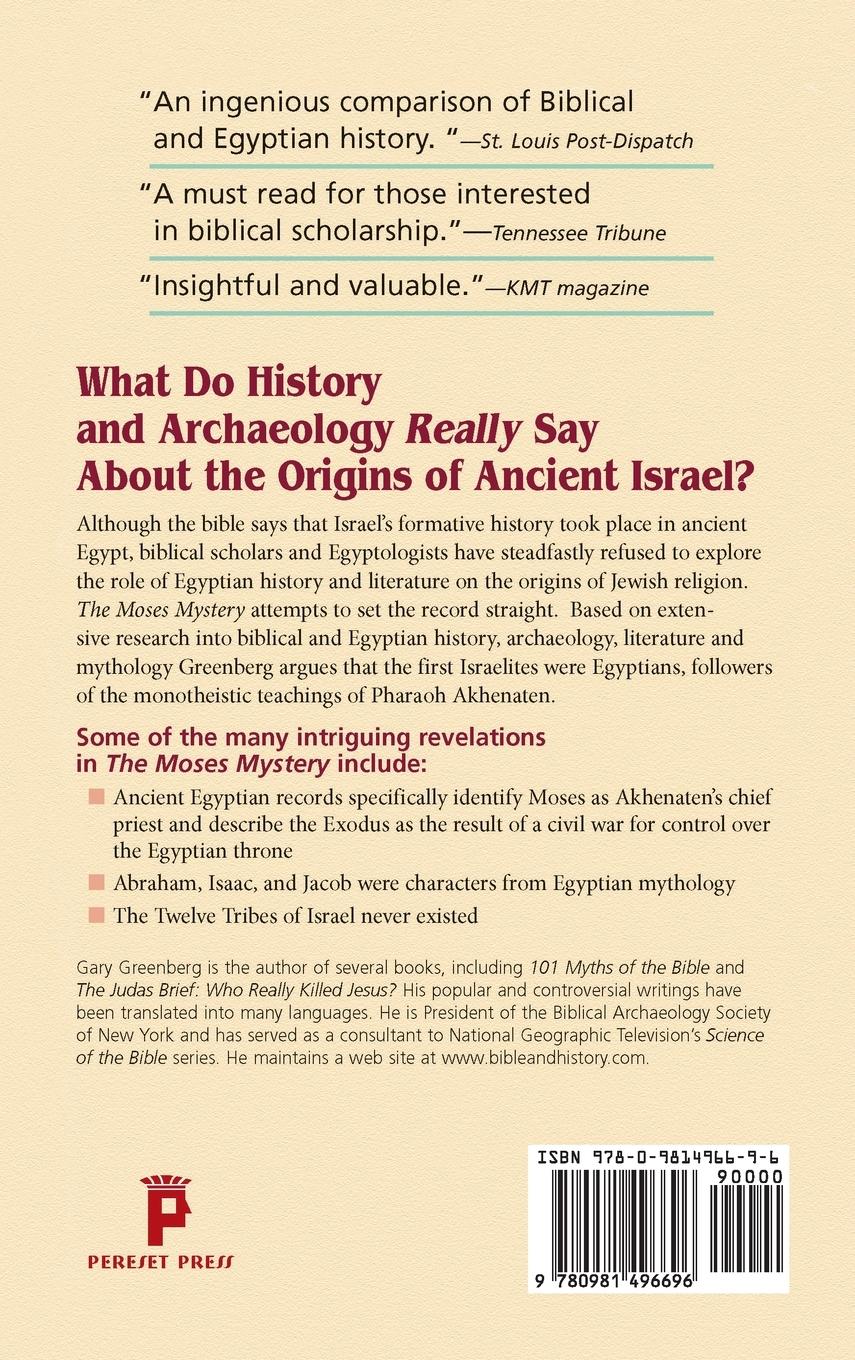 Rückseitencover The Moses Mystery