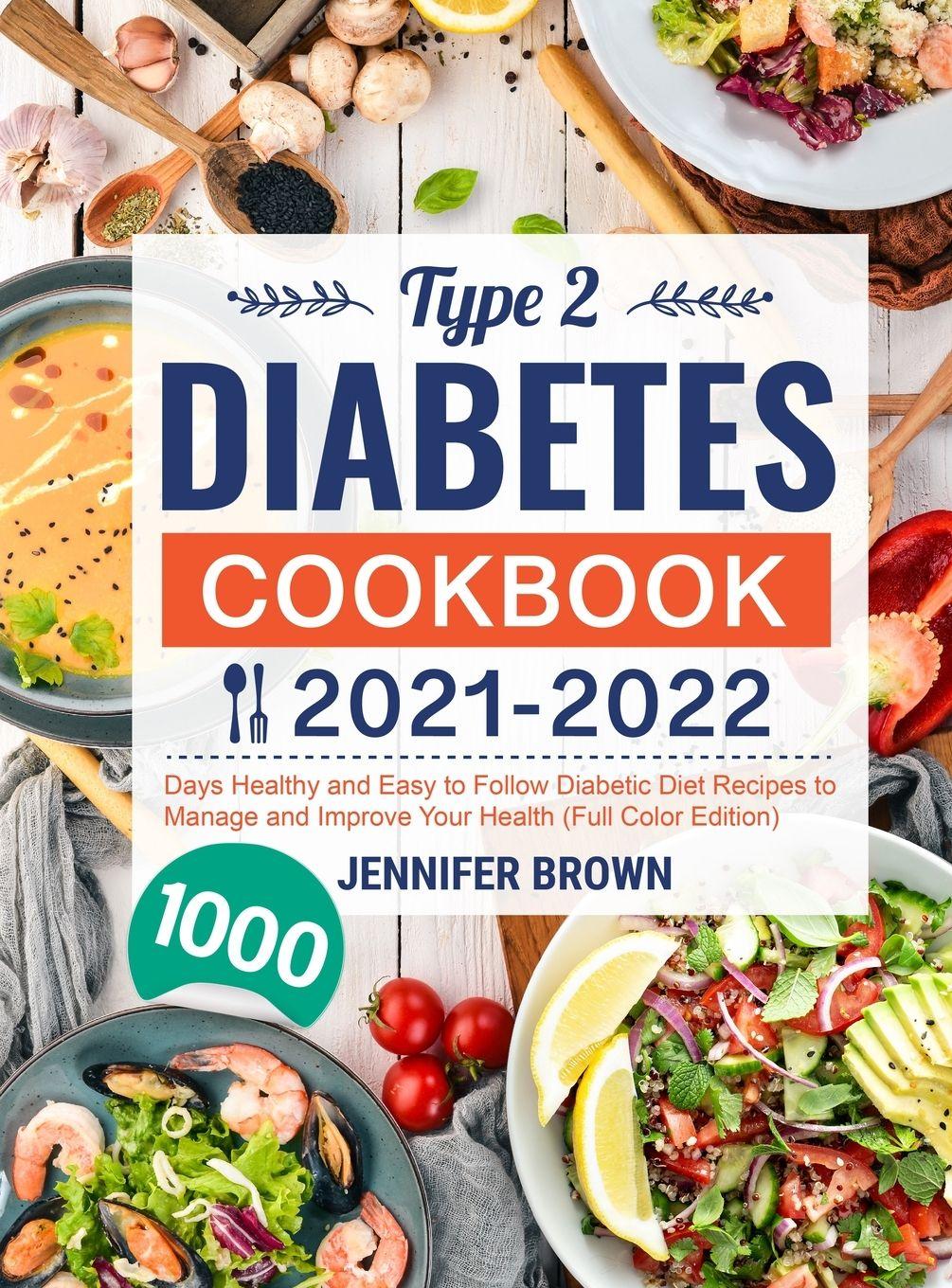 Vorderes Coverbild Type 2 Diabetes Cookbook 2021-2022