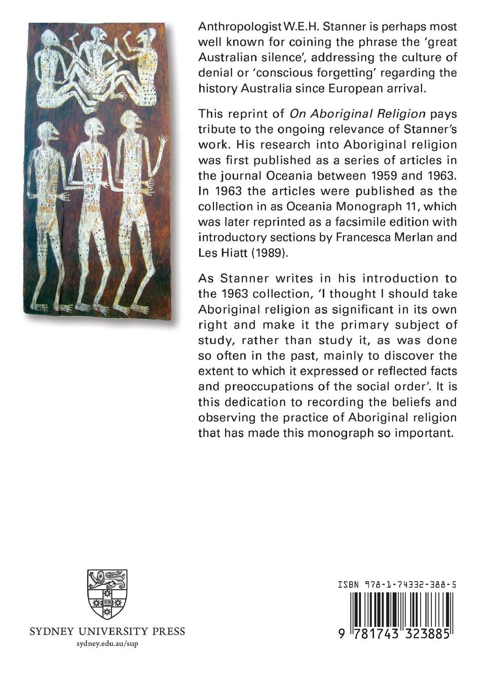 Rückseitencover On Aboriginal Religion