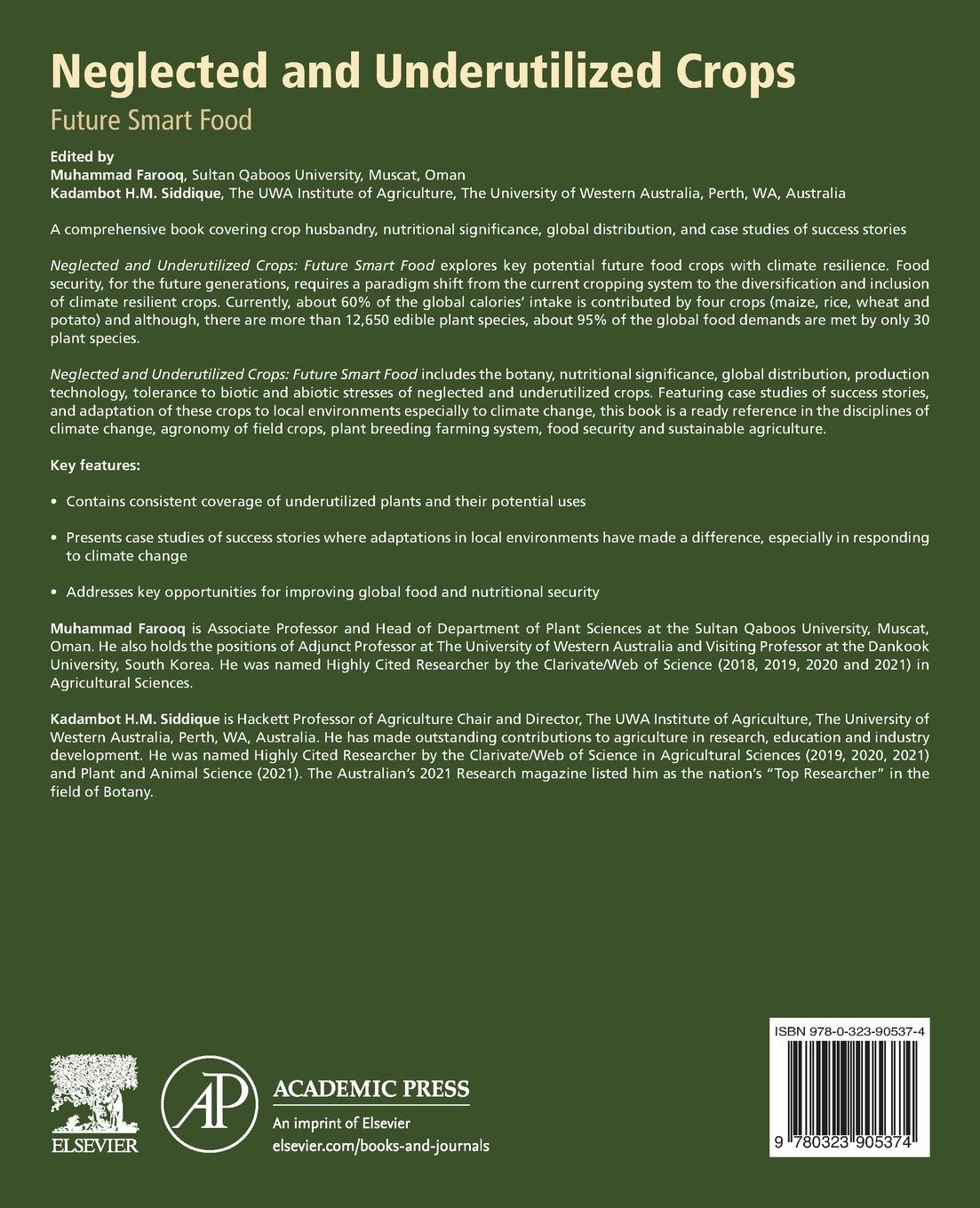 Rückseitencover Neglected and Underutilized Crops