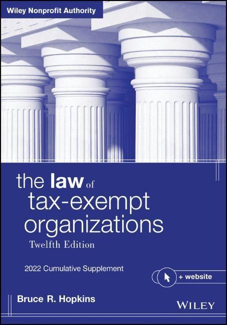 Vorderes Coverbild The Law of Tax-Exempt Organizations: 2022 Cumulative Supplement