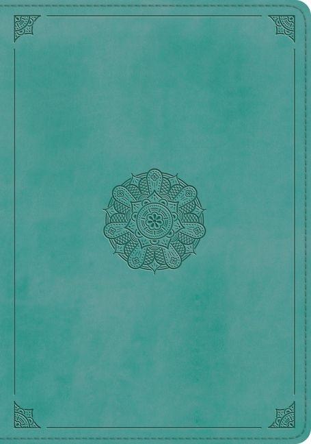 Vorderes Coverbild ESV Study Bible (Trutone, Turquoise, Emblem Design)