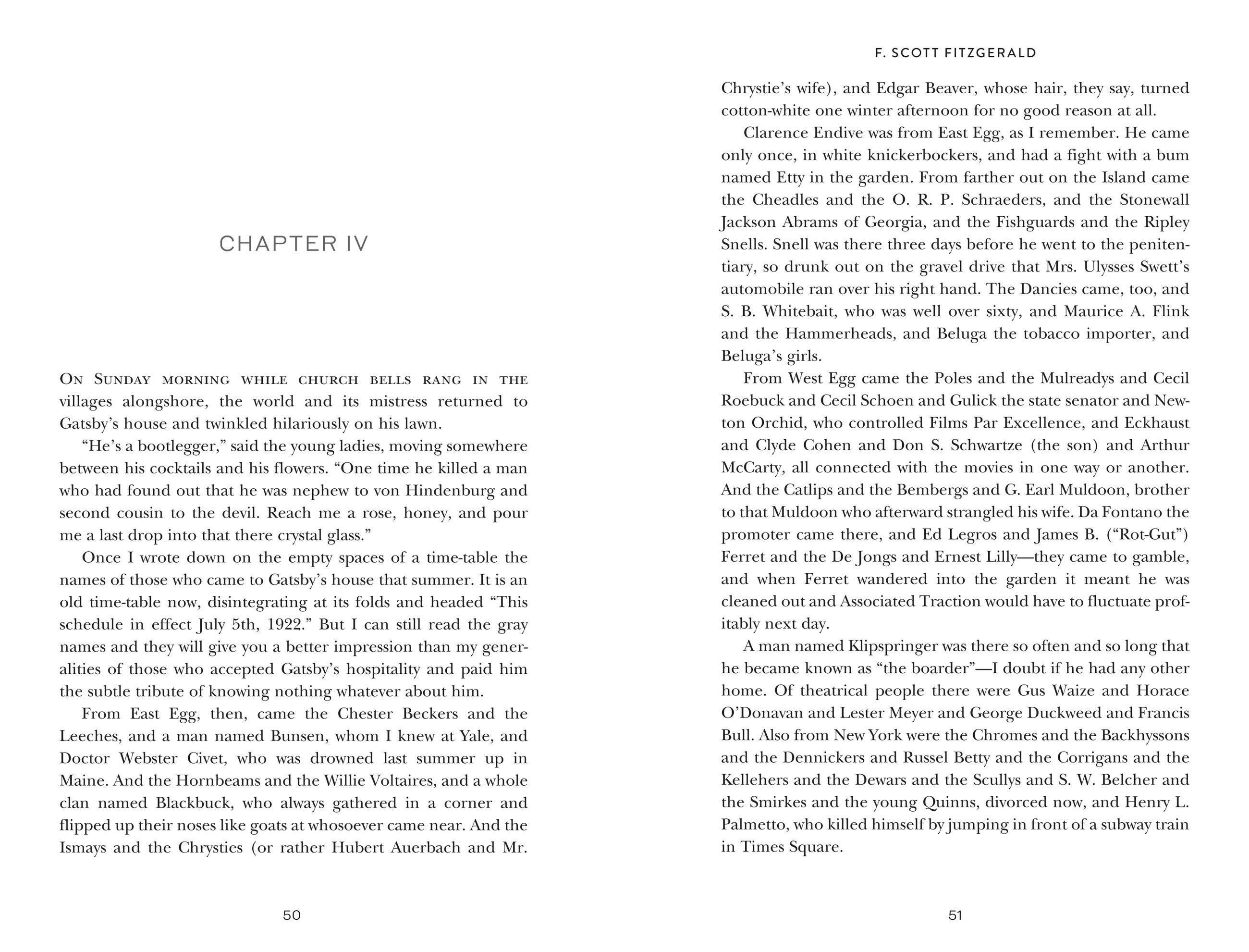 Beispielinhalt (Bild) The Great Gatsby