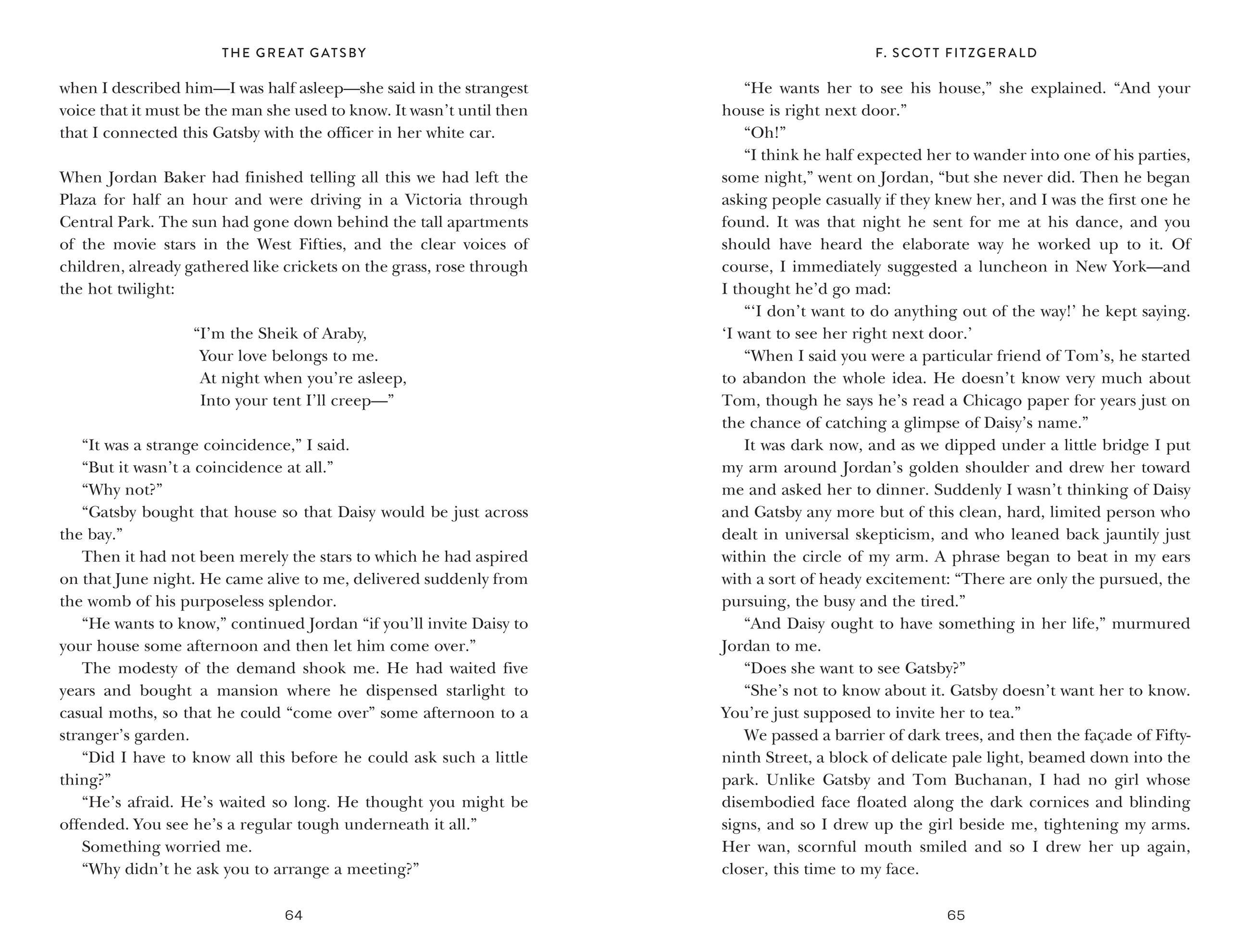 Beispielinhalt (Bild) The Great Gatsby