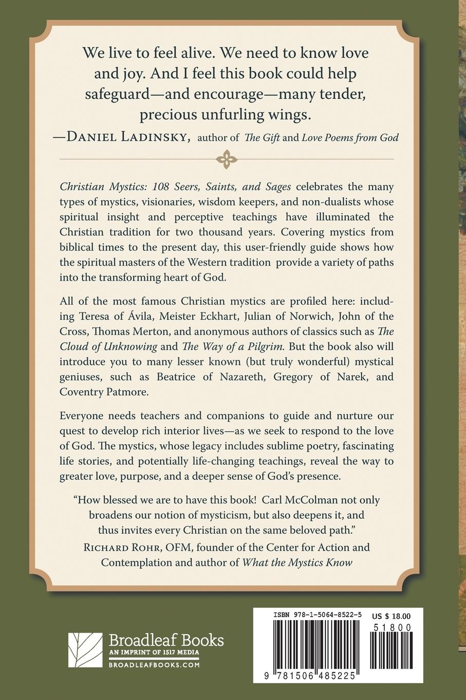 Rückseitencover Christian Mystics