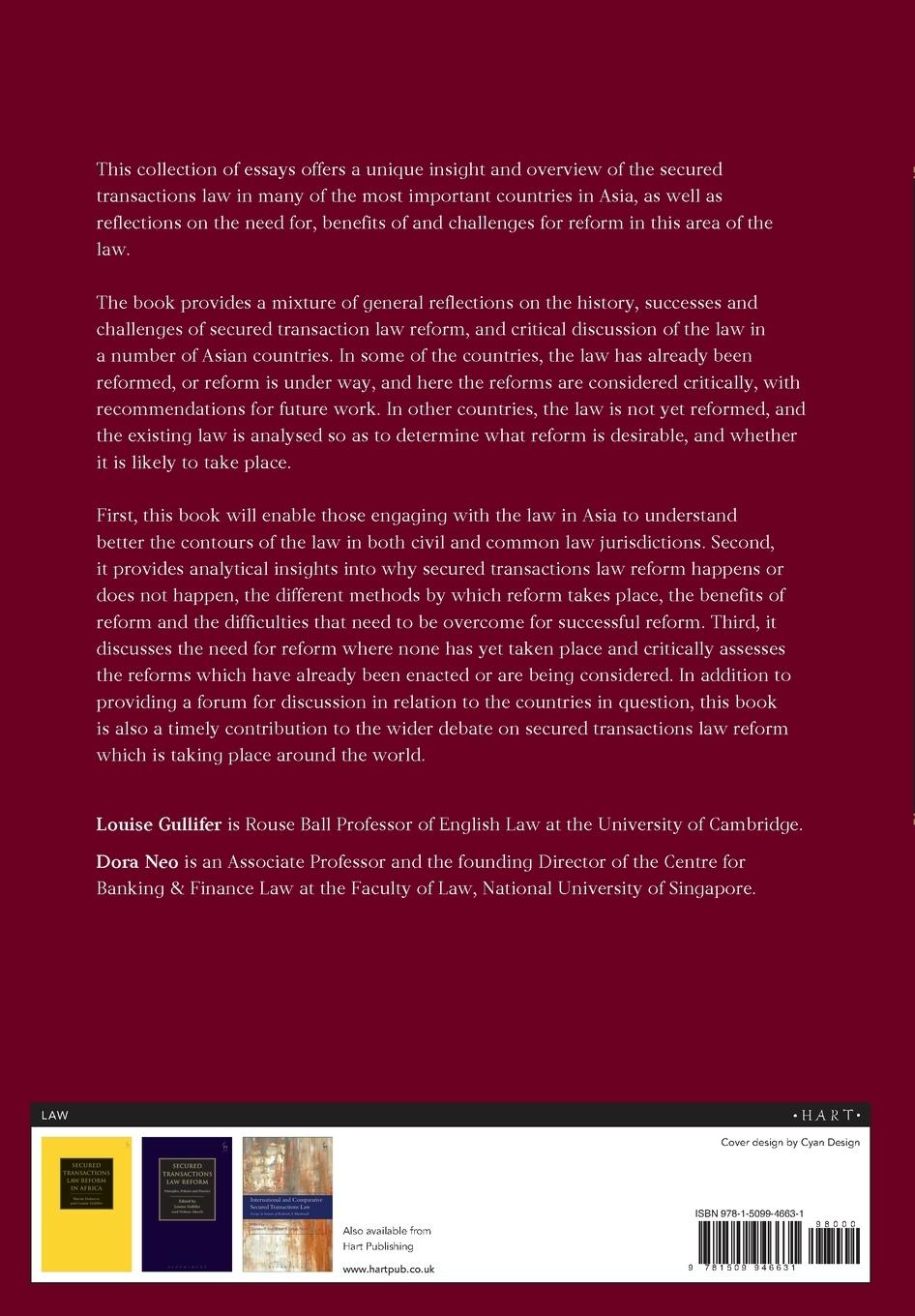 Rückseitencover Secured Transactions Law in Asia