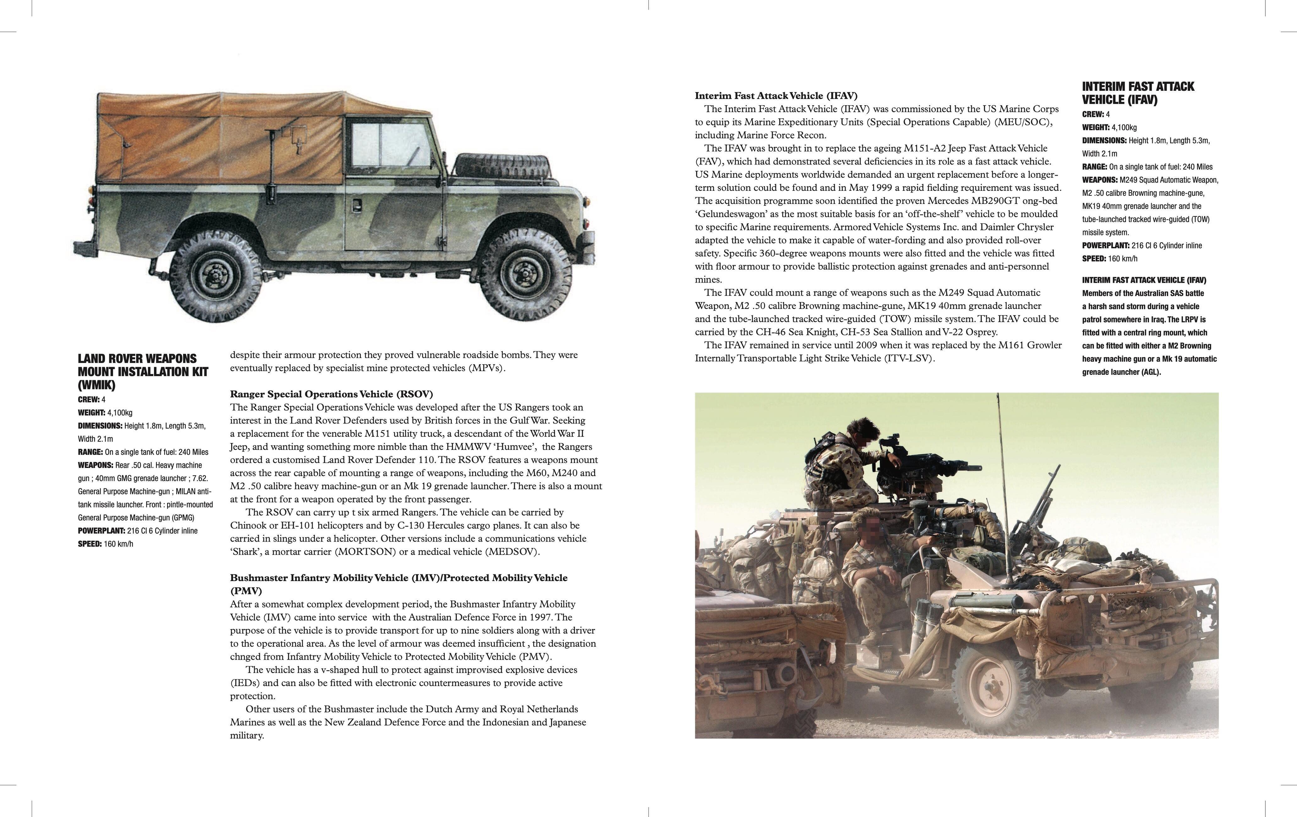 Beispielinhalt (Bild) Special Forces Land Vehicles