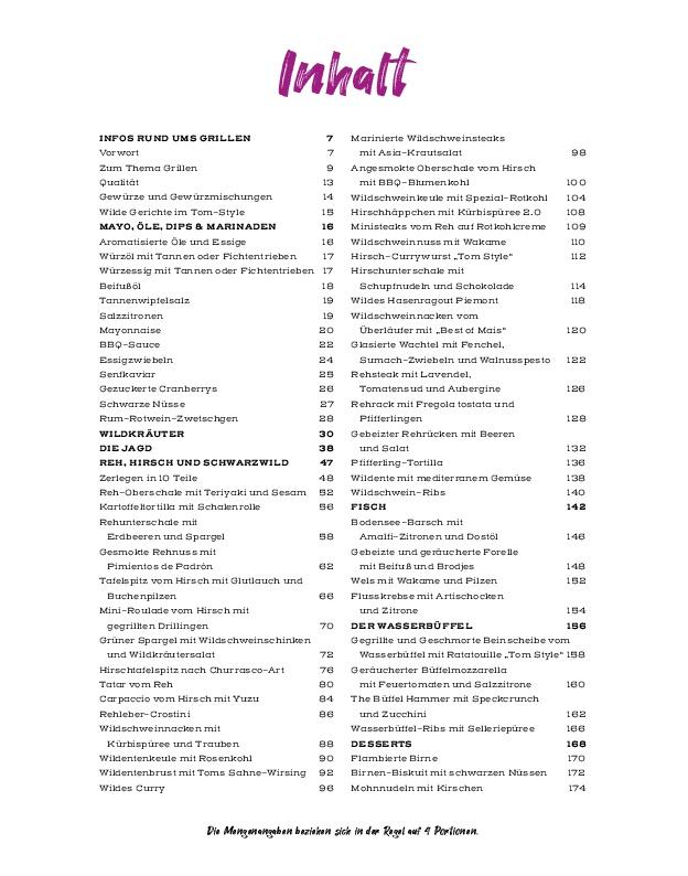 Beispielinhalt (Bild) Wild gegrillt