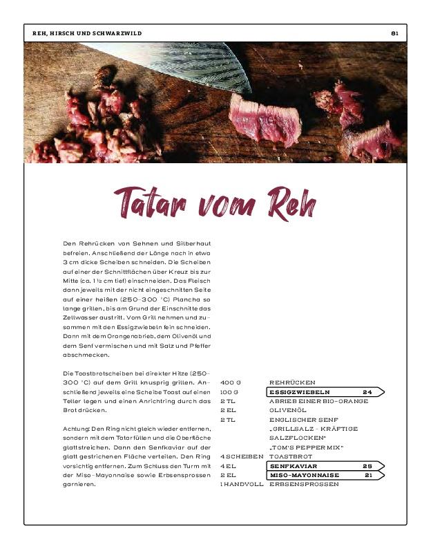 Beispielinhalt (Bild) Wild gegrillt