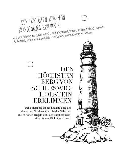 Beispielinhalt (Bild) Bucket List für Wanderer