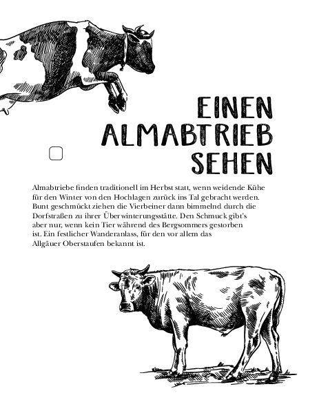 Beispielinhalt (Bild) Bucket List für Wanderer