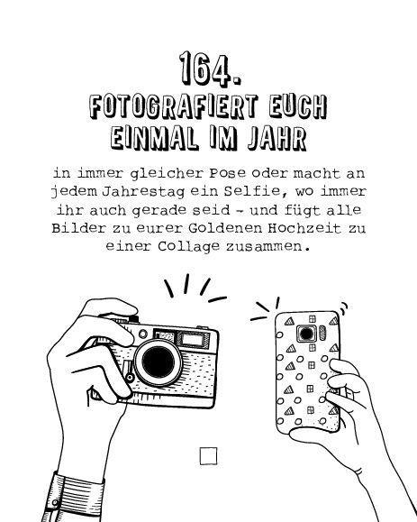 Beispielinhalt (Bild) Die Bucket List für Honeymooner