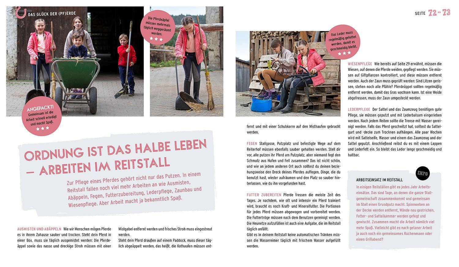 Beispielinhalt (Bild) Das Pferdebuch für Kids