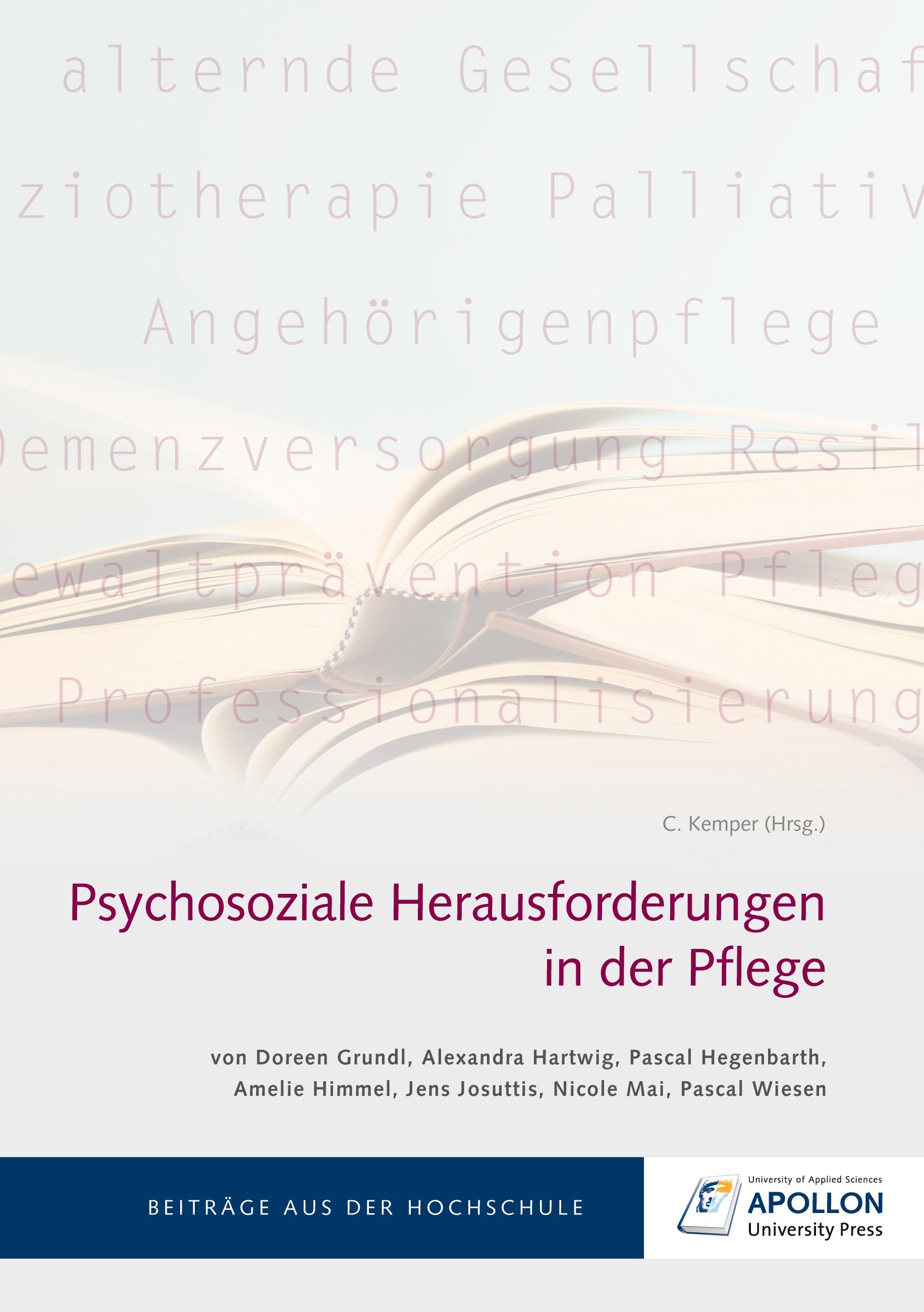 Vorderes Coverbild Psychosoziale Herausforderungen in der Pflege