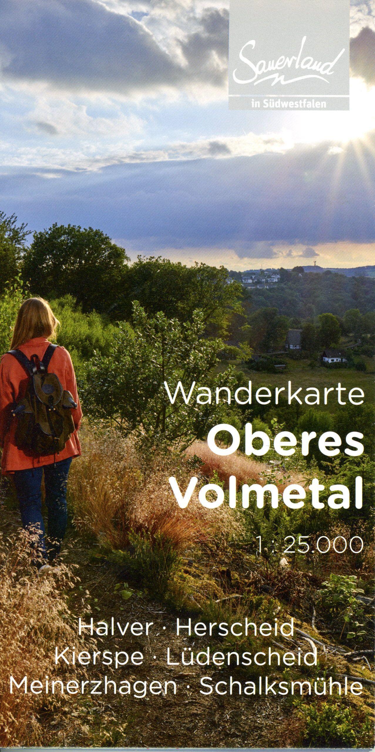 Vorderes Coverbild Wanderkarte Oberes Volmetal