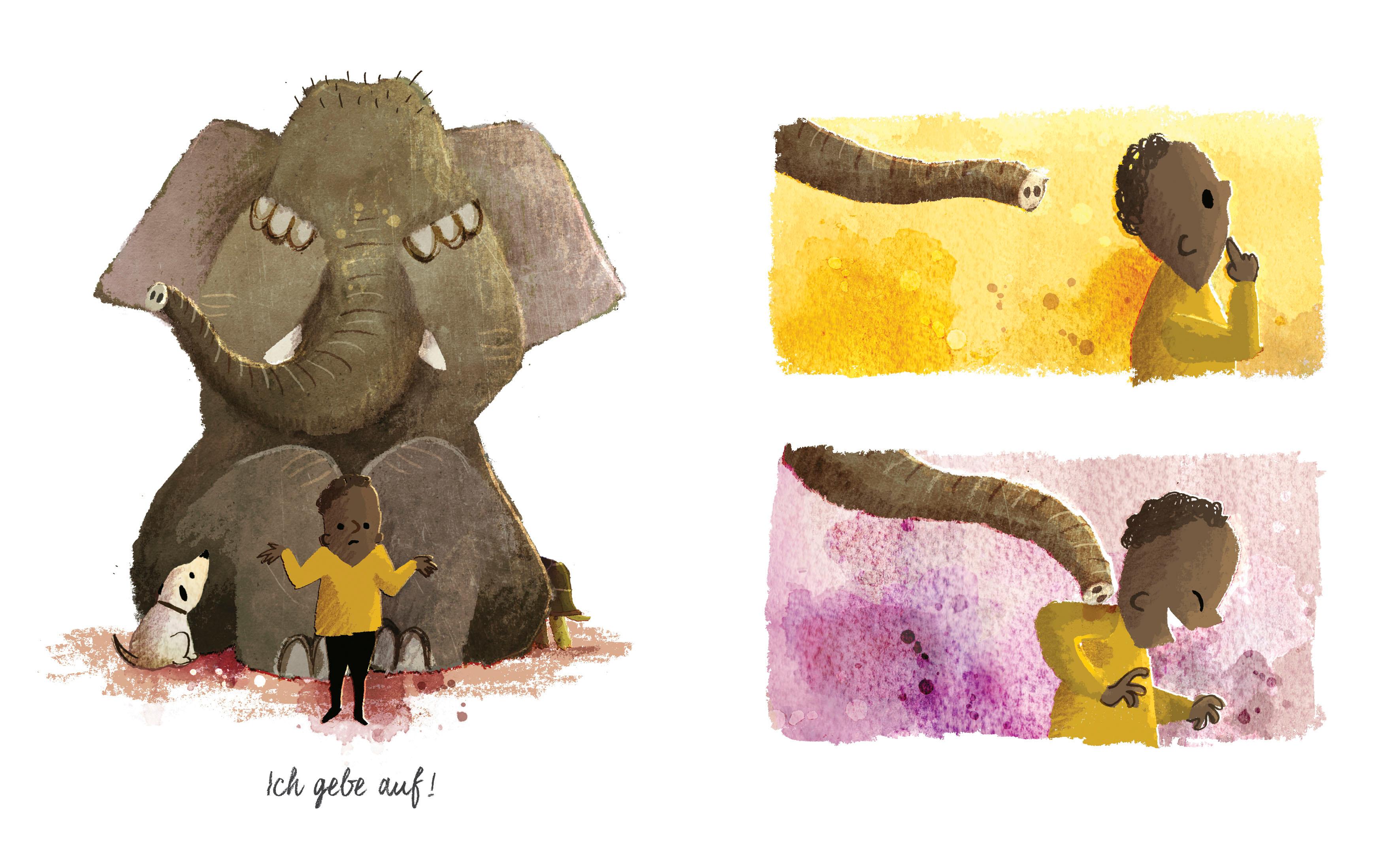 Beispielinhalt (Bild) Elefant, wo bist du?