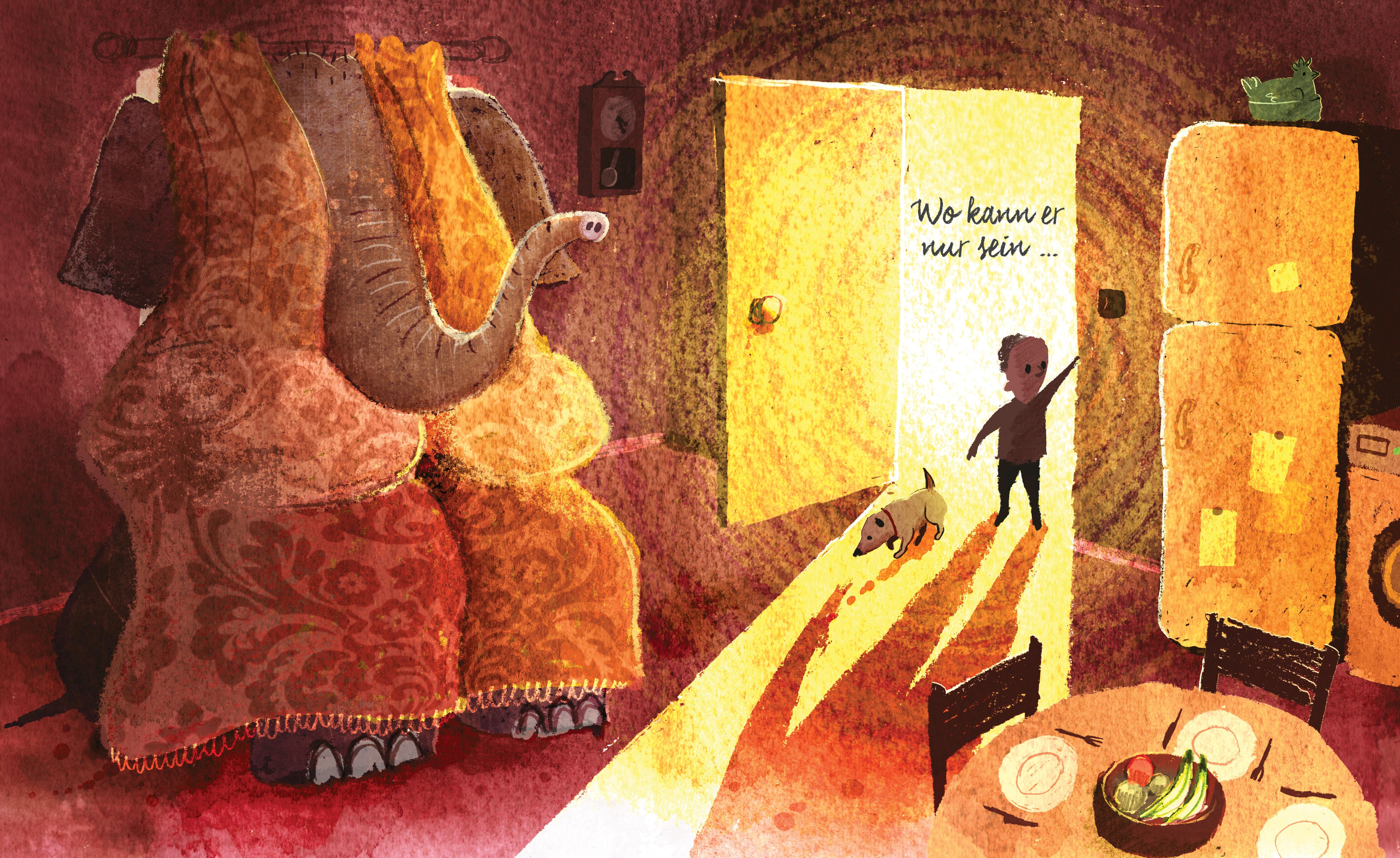 Beispielinhalt (Bild) Elefant, wo bist du?