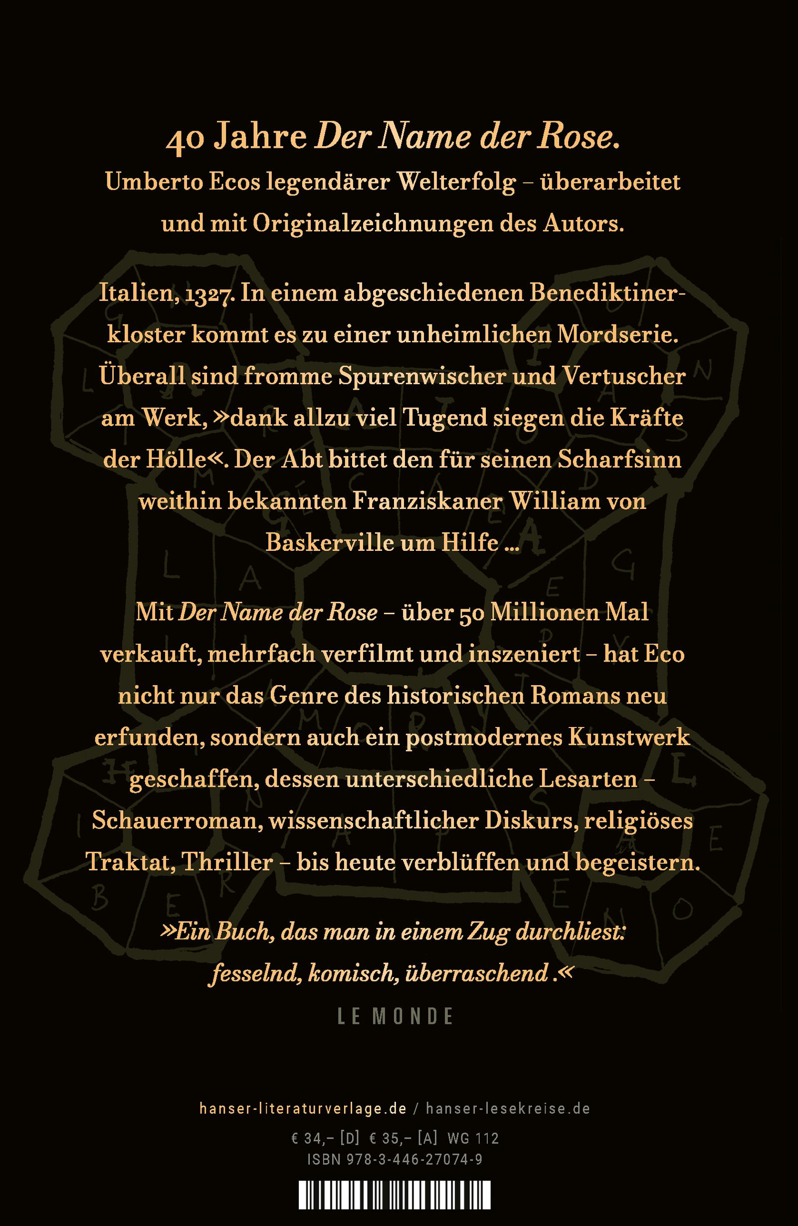 Beispielinhalt (Bild) Der Name der Rose