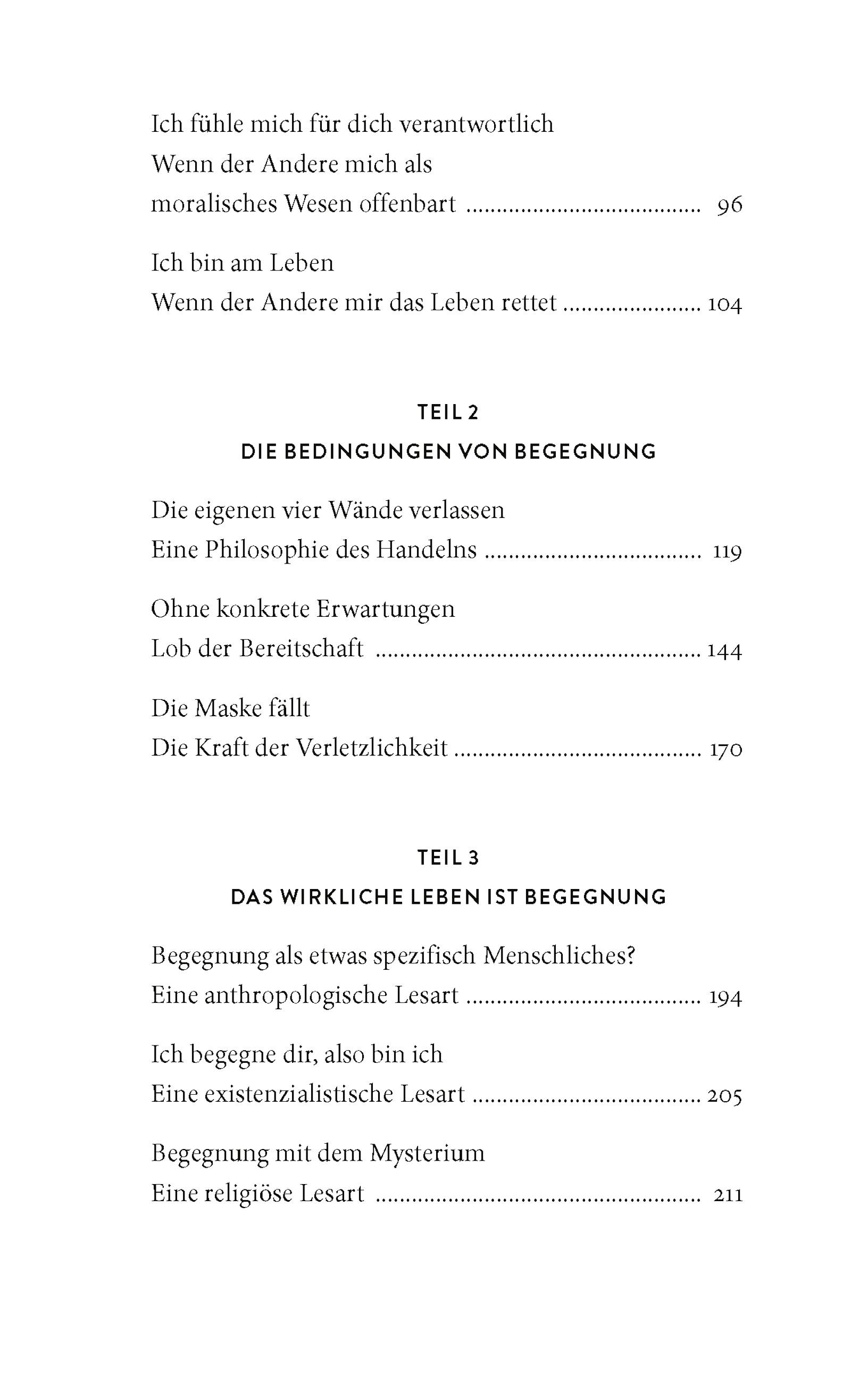 Beispielinhalt (Bild) Kleine Philosophie der Begegnung