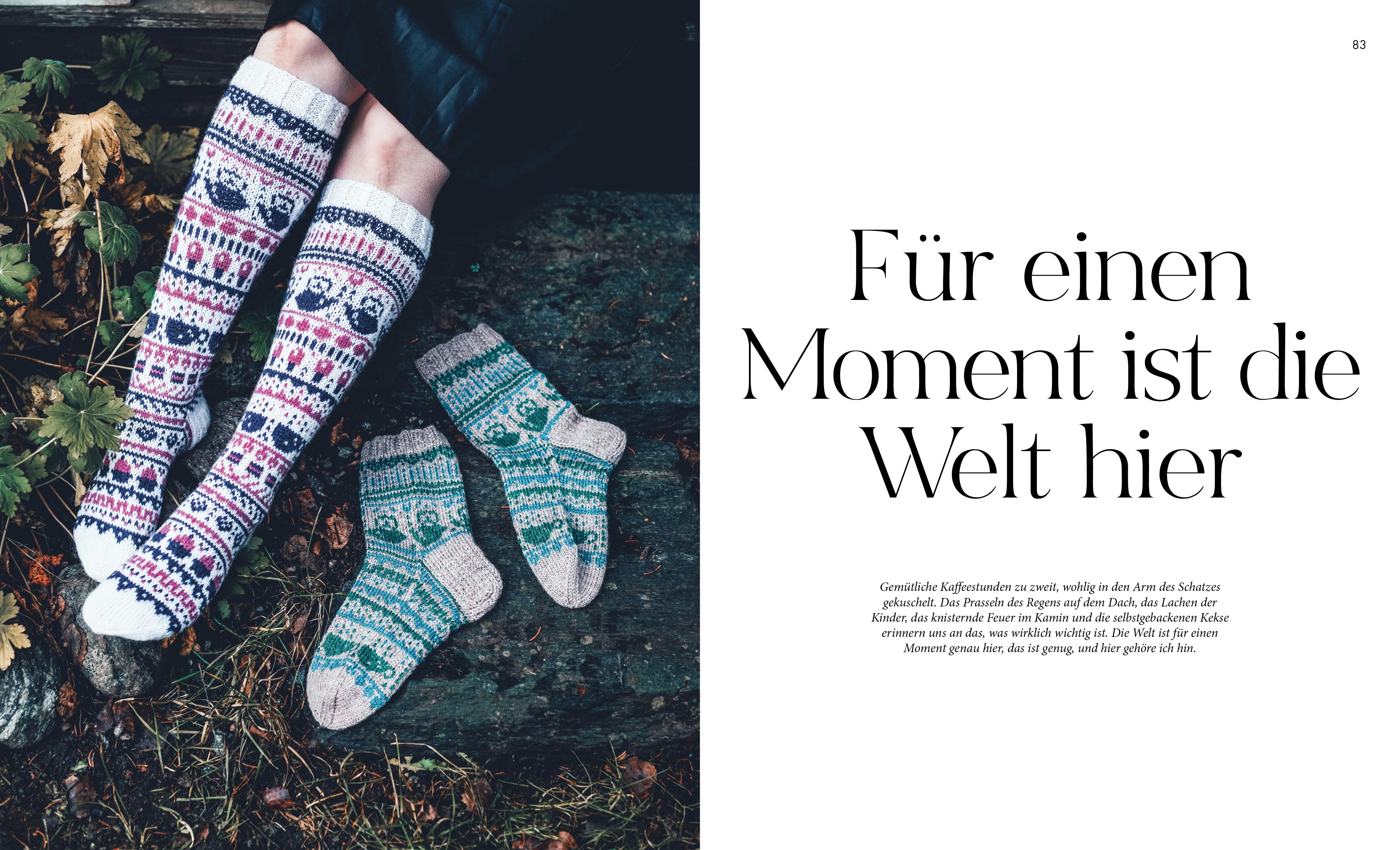 Beispielinhalt (Bild) Finnische Socken stricken. Eine Liebesgeschichte.