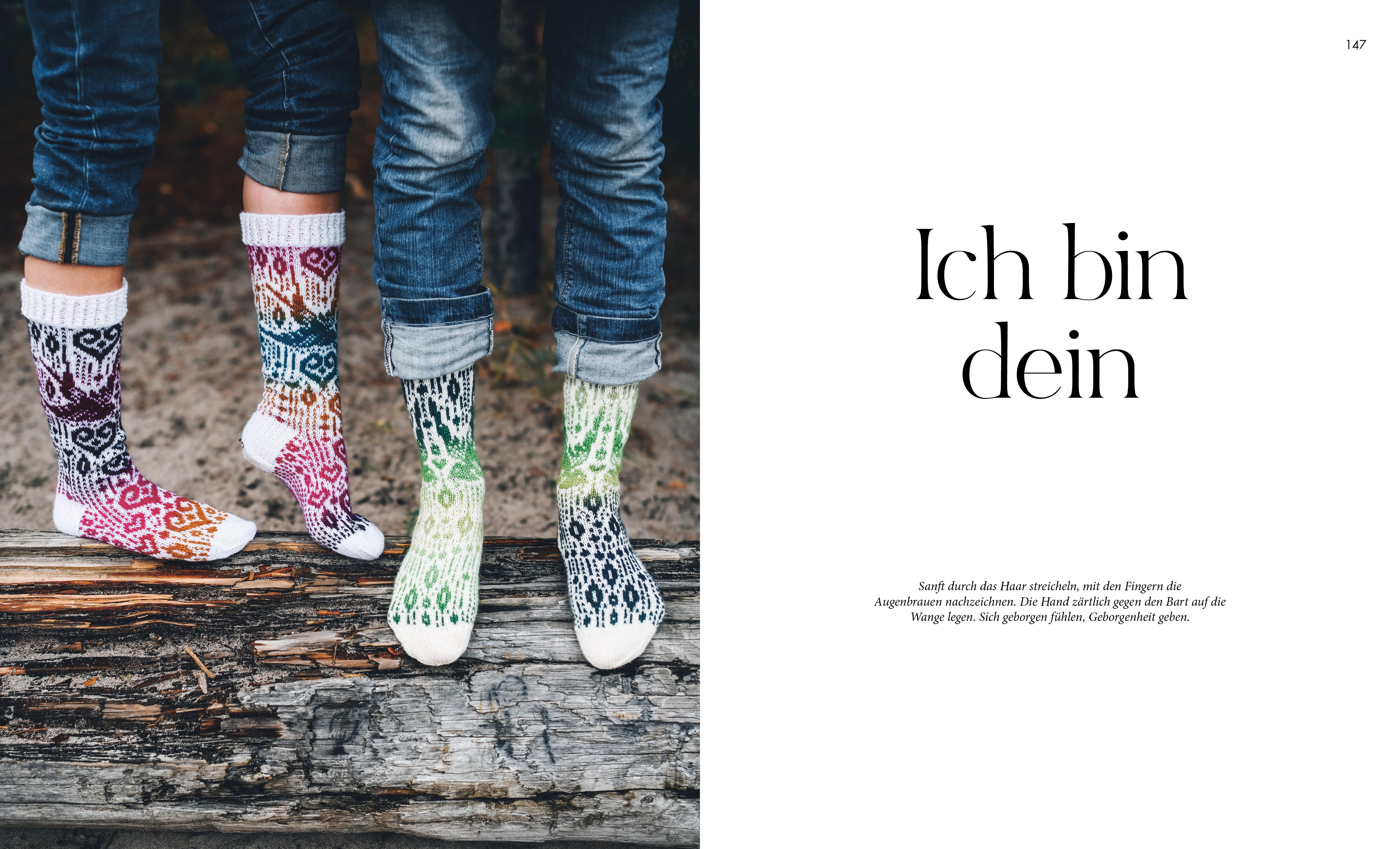 Beispielinhalt (Bild) Finnische Socken stricken. Eine Liebesgeschichte.
